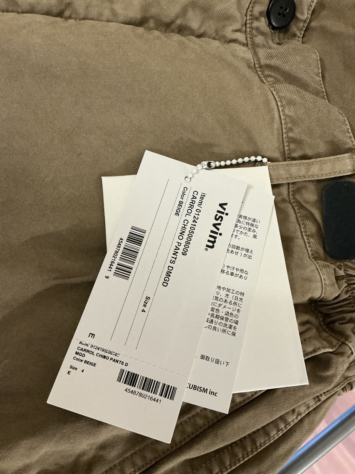 Visvim Carrol Chino Pants DMGD 24SS Beige Size 4 Size US 36 / EU 52 - 5 Thumbnail