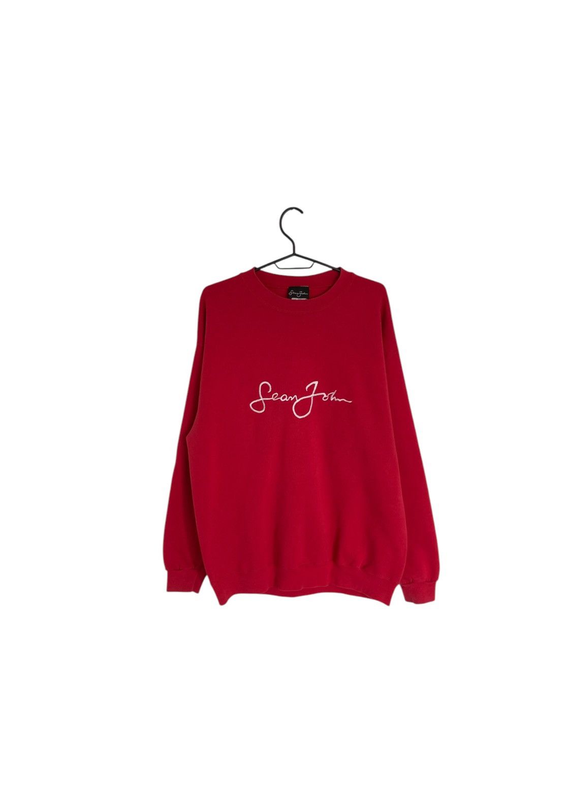Sean John × Vintage Sean John red vintage crewneck, spellout, size L Size US L / EU 52-54 / 3 - 1 Thumbnail