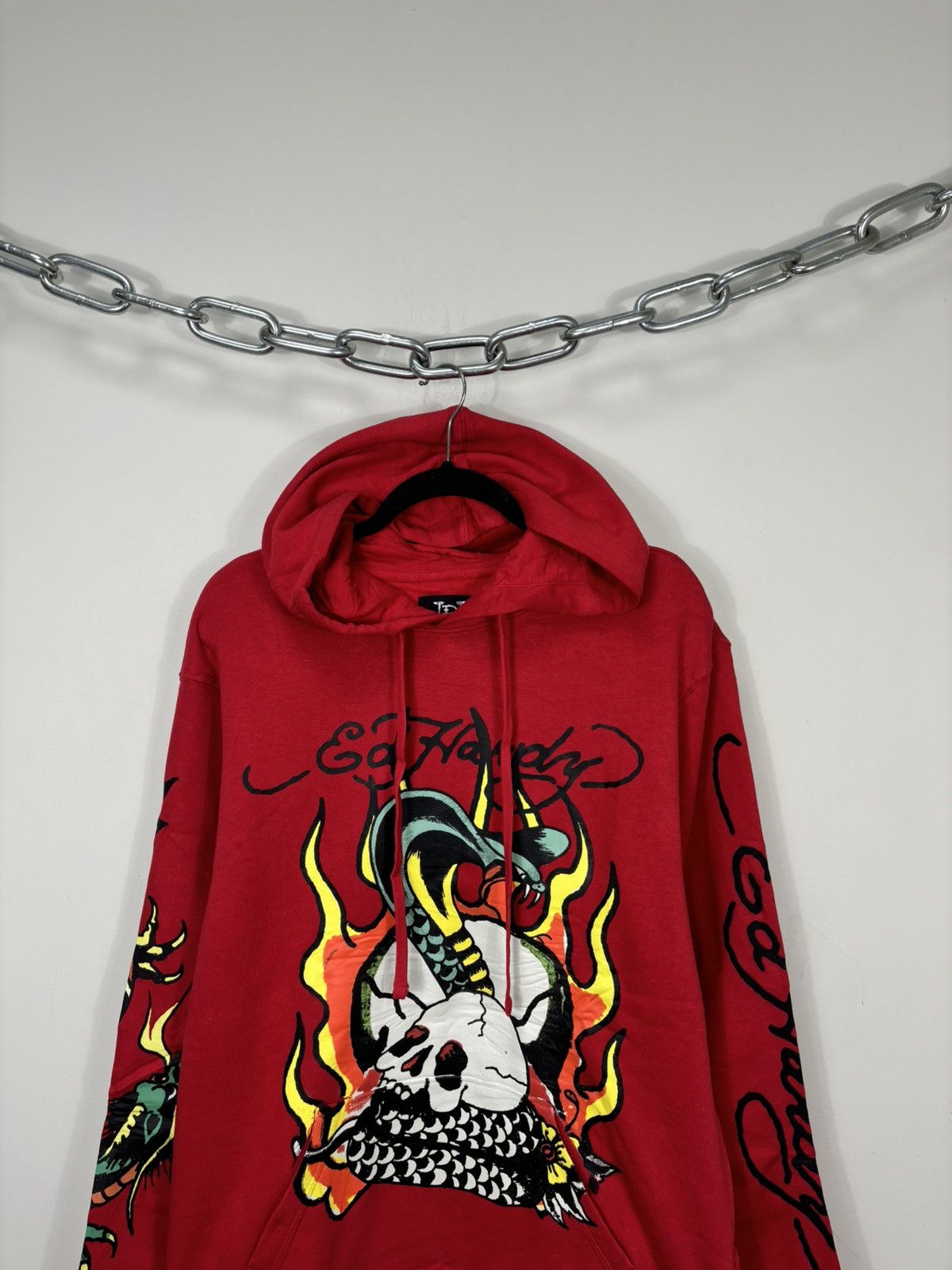 Christian Audigier Ed Hardy Christian Audigier Skull Fire Logo Y2K Hype Hoodie Size US M / EU 48-50 / 2 - 3 Thumbnail