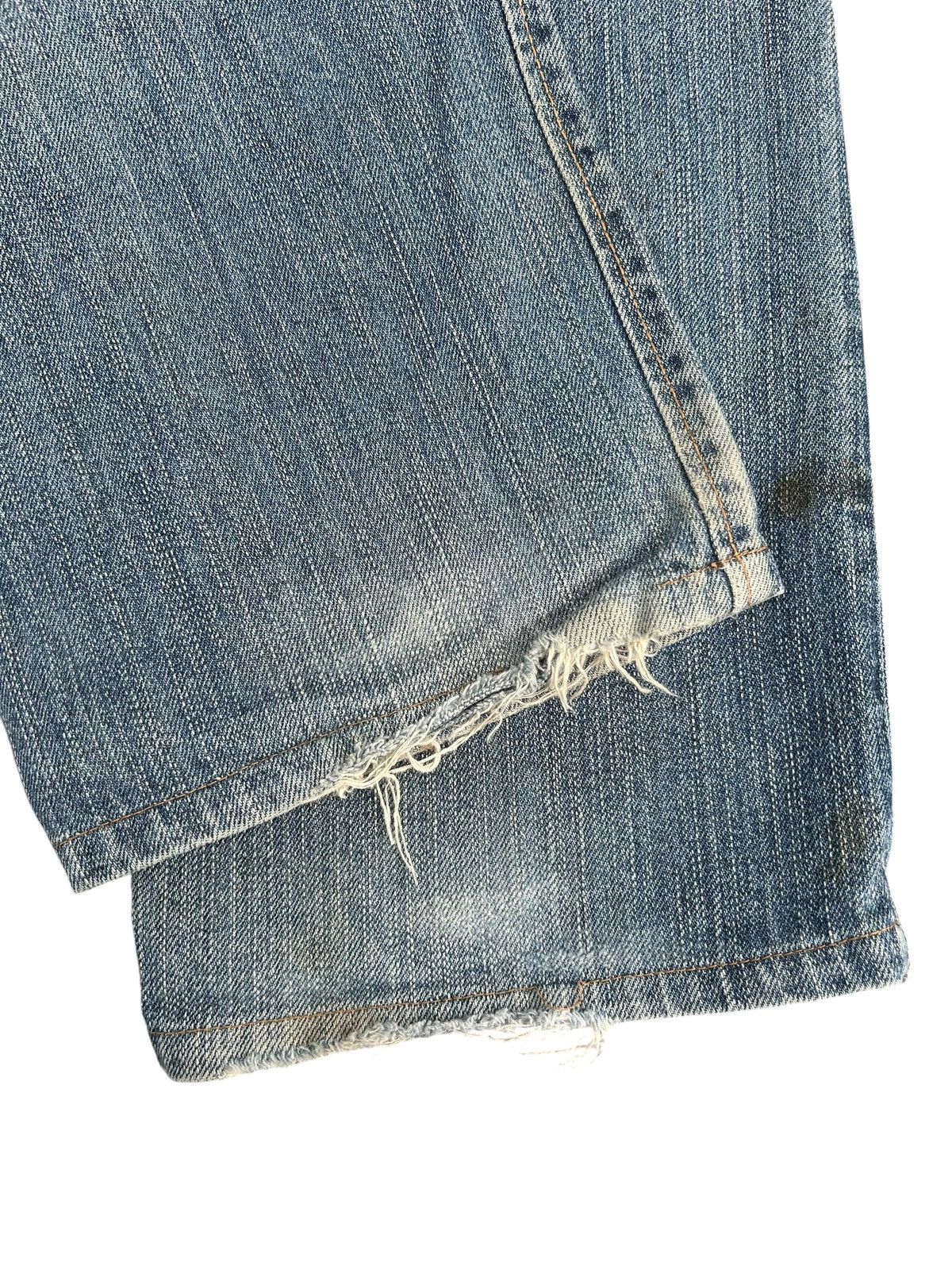 Kapital Thrashed Vintage Edwin 505ZX Selvedge Dirty Denim Jeans Size US 32 / EU 48 - 15 Thumbnail