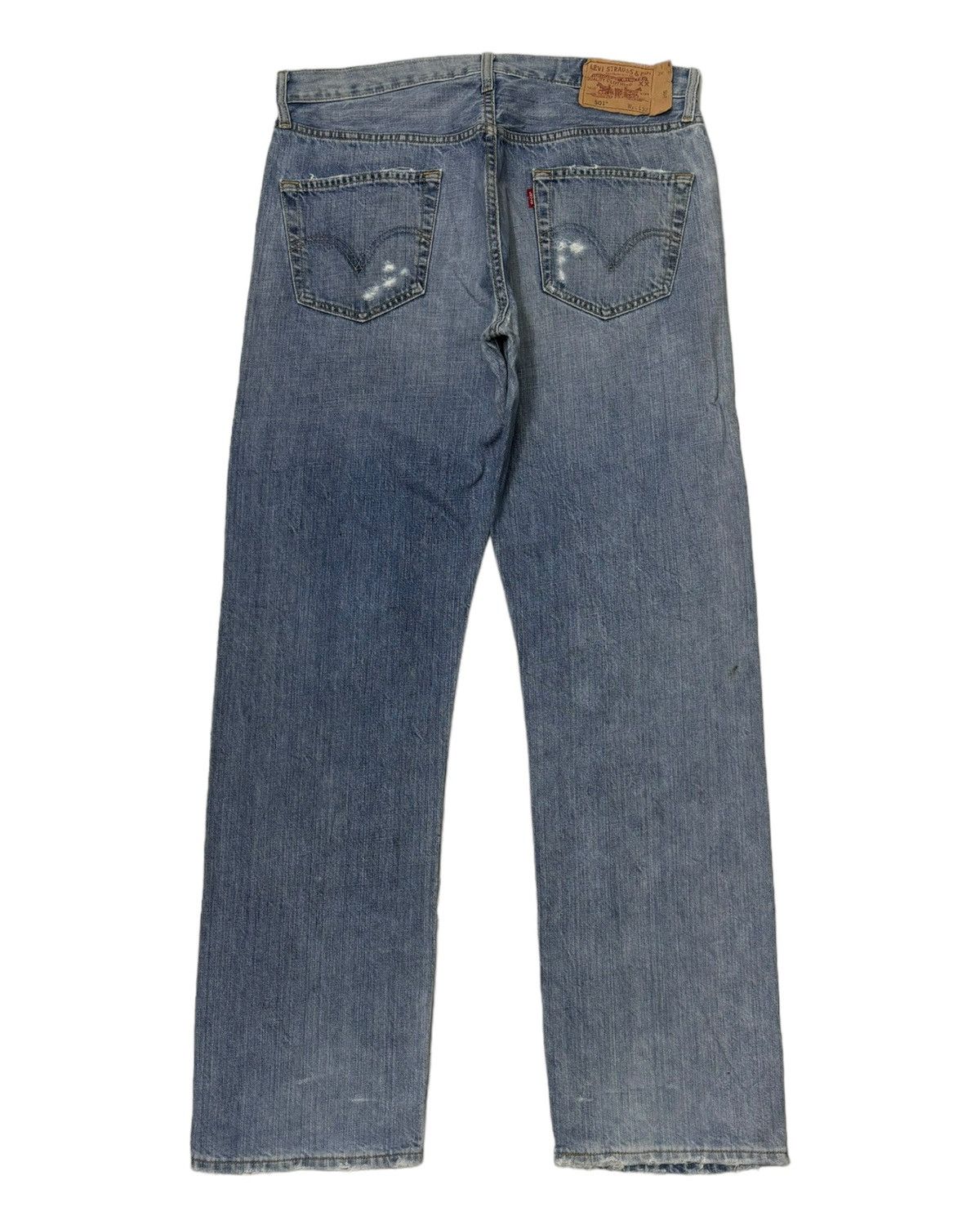 Levi's VINTAGE LEVIS 501 JAPAN BLUE WASH DISTRESS DENIM JEANS Size US 35 - 4 Thumbnail