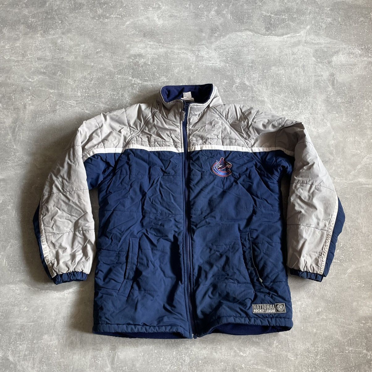 NHL × Vintage VTG 90s NHL VANCOUVER CANUCKS mighsyMac JACKET bomber hockey Size US XXS / EU 40 - 2 Thumbnail