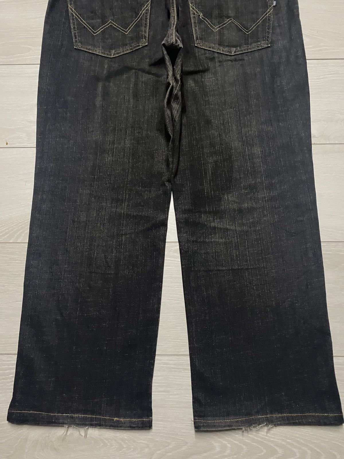 Edwin Vintage Edwin 404 International Basic Black Denim Baggy Jean Size US 39 - 6 Thumbnail