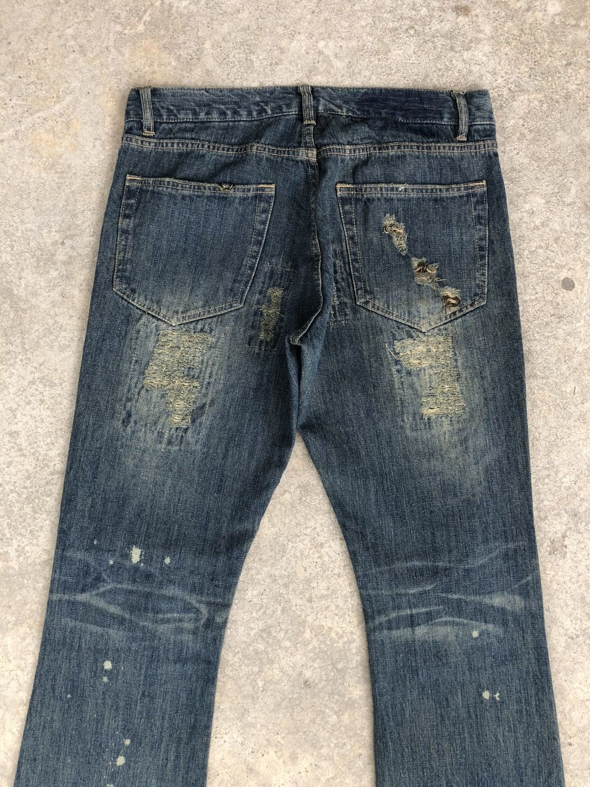 Who Decides War Gumu Flared Bootcut Jeans Distressed Jeans Size US 31 - 8 Thumbnail