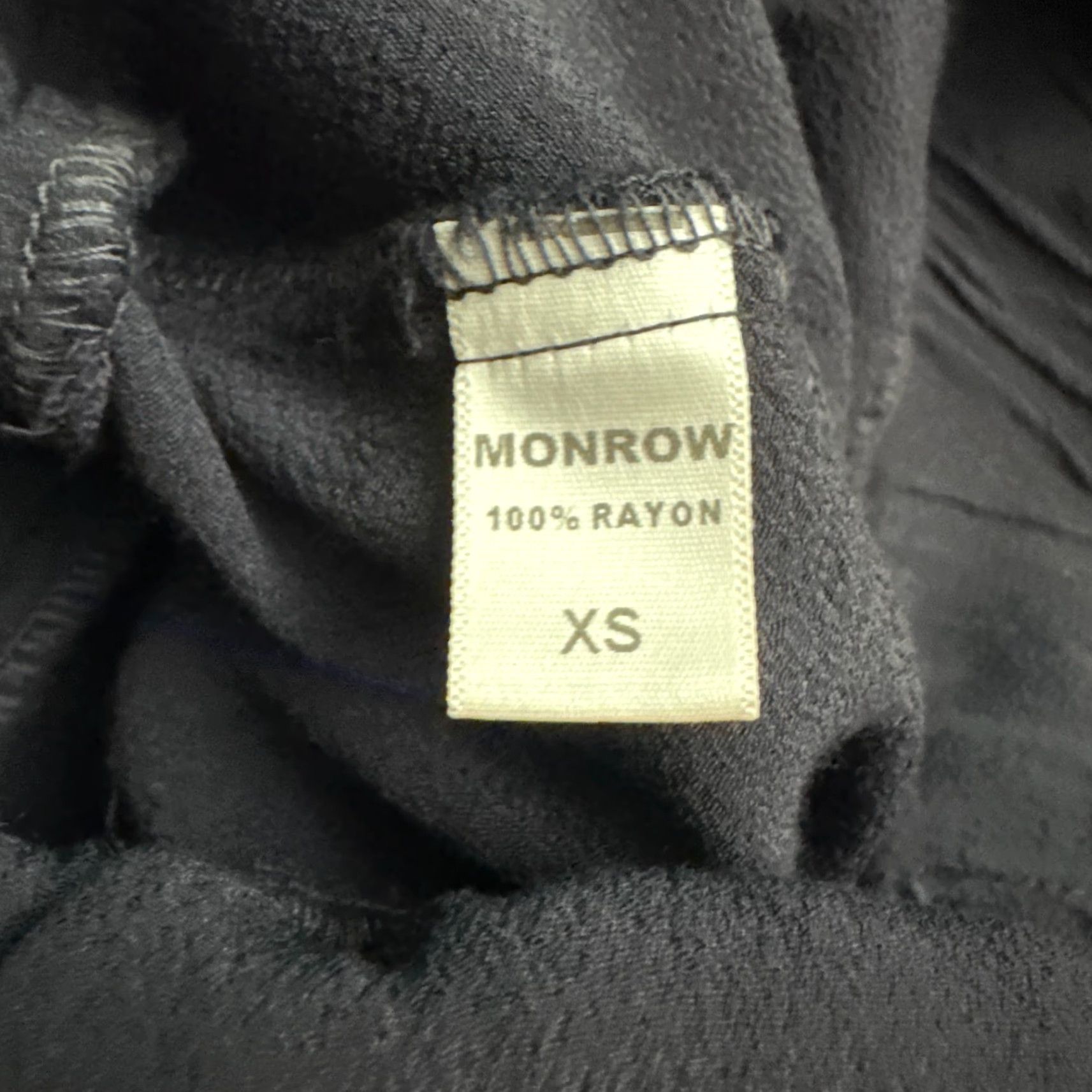 MONROW Monrow Jumpsuit Womens XS Navy Blue Sleeveless Zip Up Strap Zipper Tapered Inseam 27in Casual Stretch Rayon Pattern: Solid Size 26" / US 2 / IT 38 - 7 Thumbnail