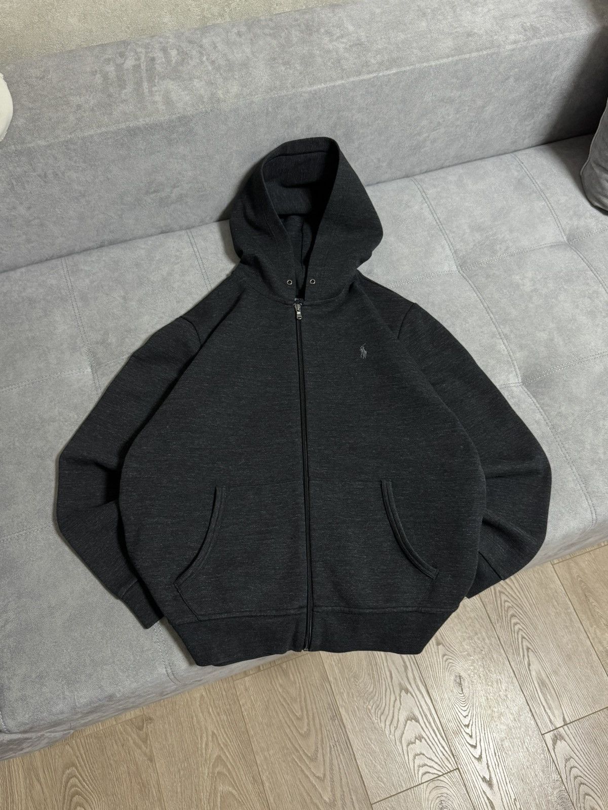 Polo Ralph Lauren × Vintage Polo Ralph Lauren gray zip hoodie men’s size L Xl Size US XL / EU 56 / 4 - 1 Thumbnail