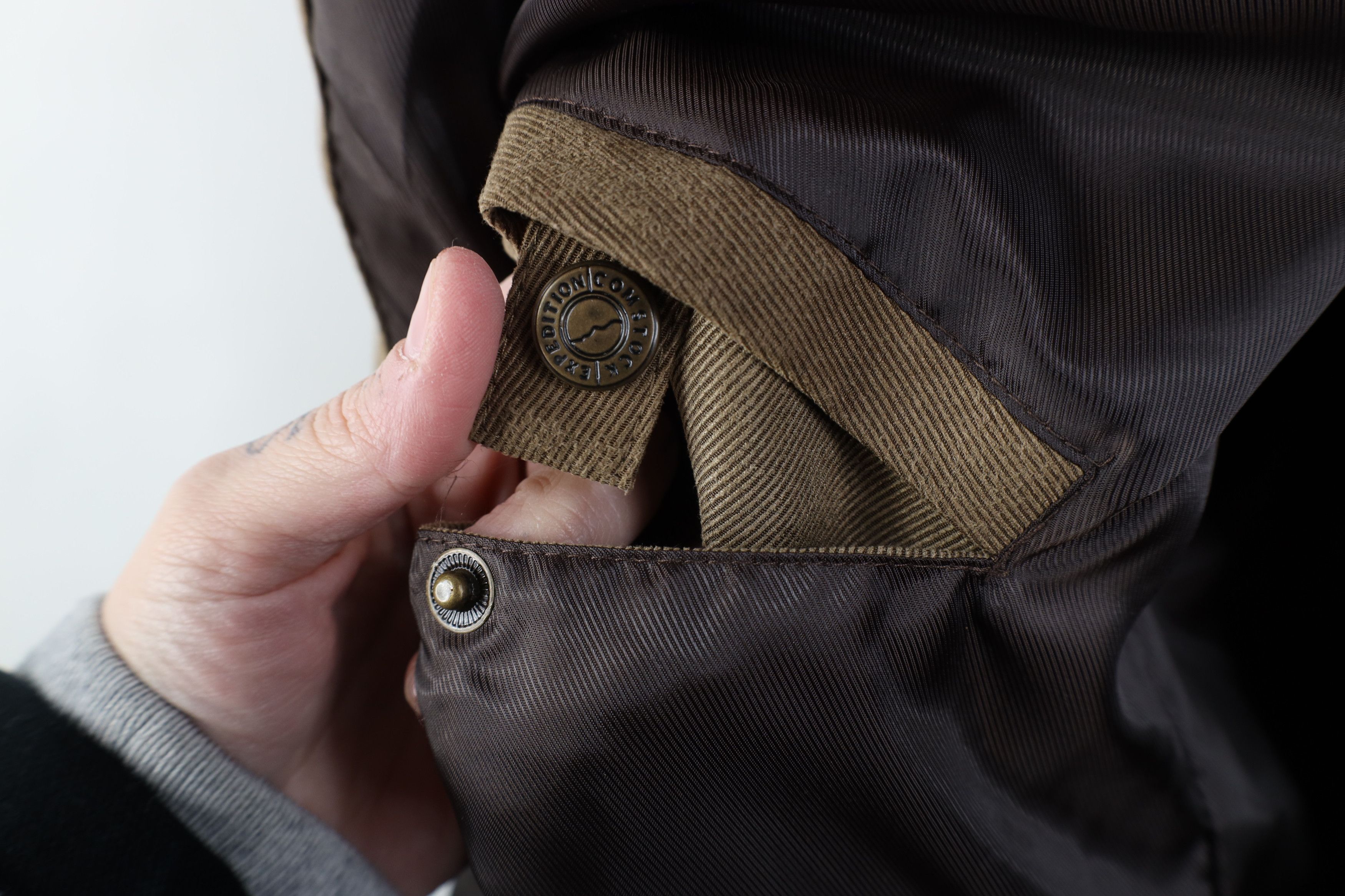 Vintage Vintage 90s Streetwear Whipcord Full Zip Bomber Jacket Brown Size US XXL / EU 58 / 5 - 10 Thumbnail