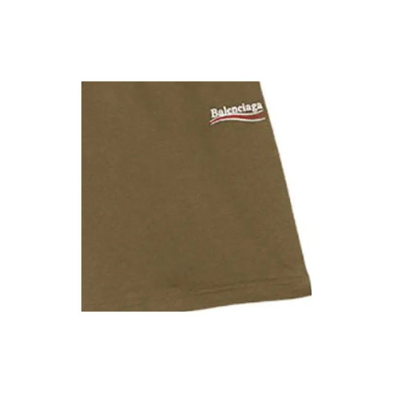 Balenciaga o1w1db10325 Political Campaign Sweat Shorts in Brown Size US 34 / EU 50 - 4 Thumbnail