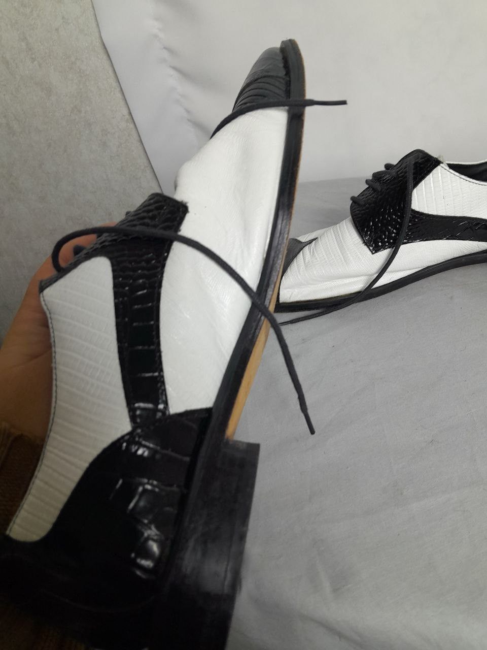 Stacy Adams Stacy Adams Men's Black White Oxfords Leather size 13 Size US 13 / EU 46 - 7 Thumbnail