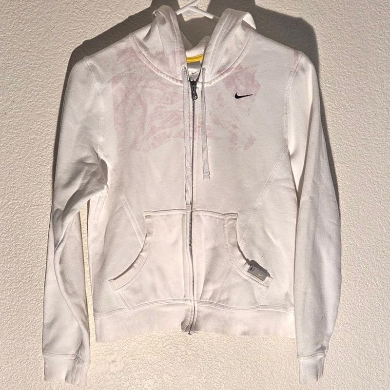 Nike Vintage Nike Pink & White Hoodie with Pocket - Retro Style Size M / US 6-8 / IT 42-44 - 1 Thumbnail