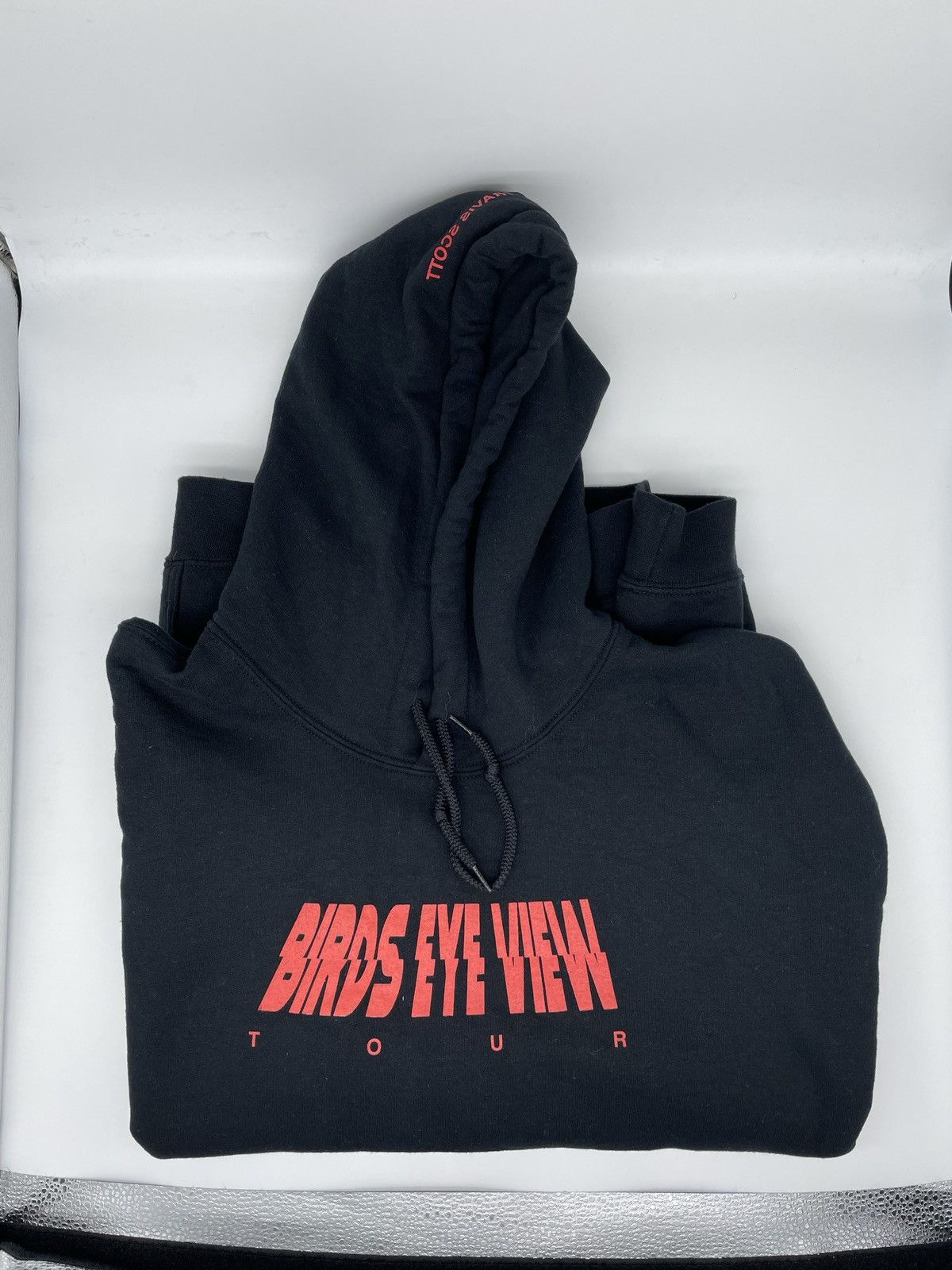 image of Travis Scott Birds Eye View Hoodie in Black, Men's (Size XL)