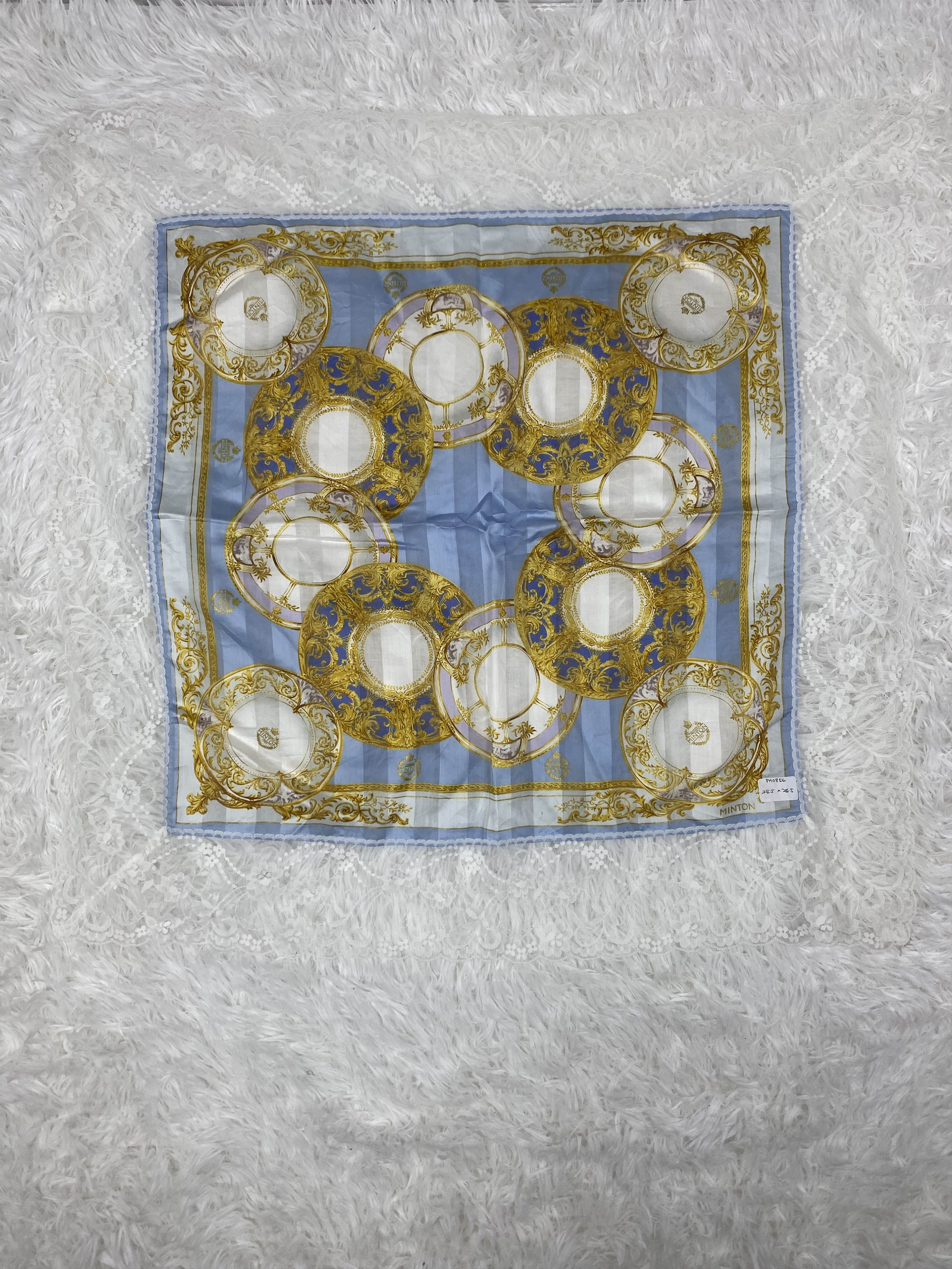 Designer × Vintage Vintage Minton Handkerchief Neckerchief PH0856 Size ONE SIZE - 3 Thumbnail