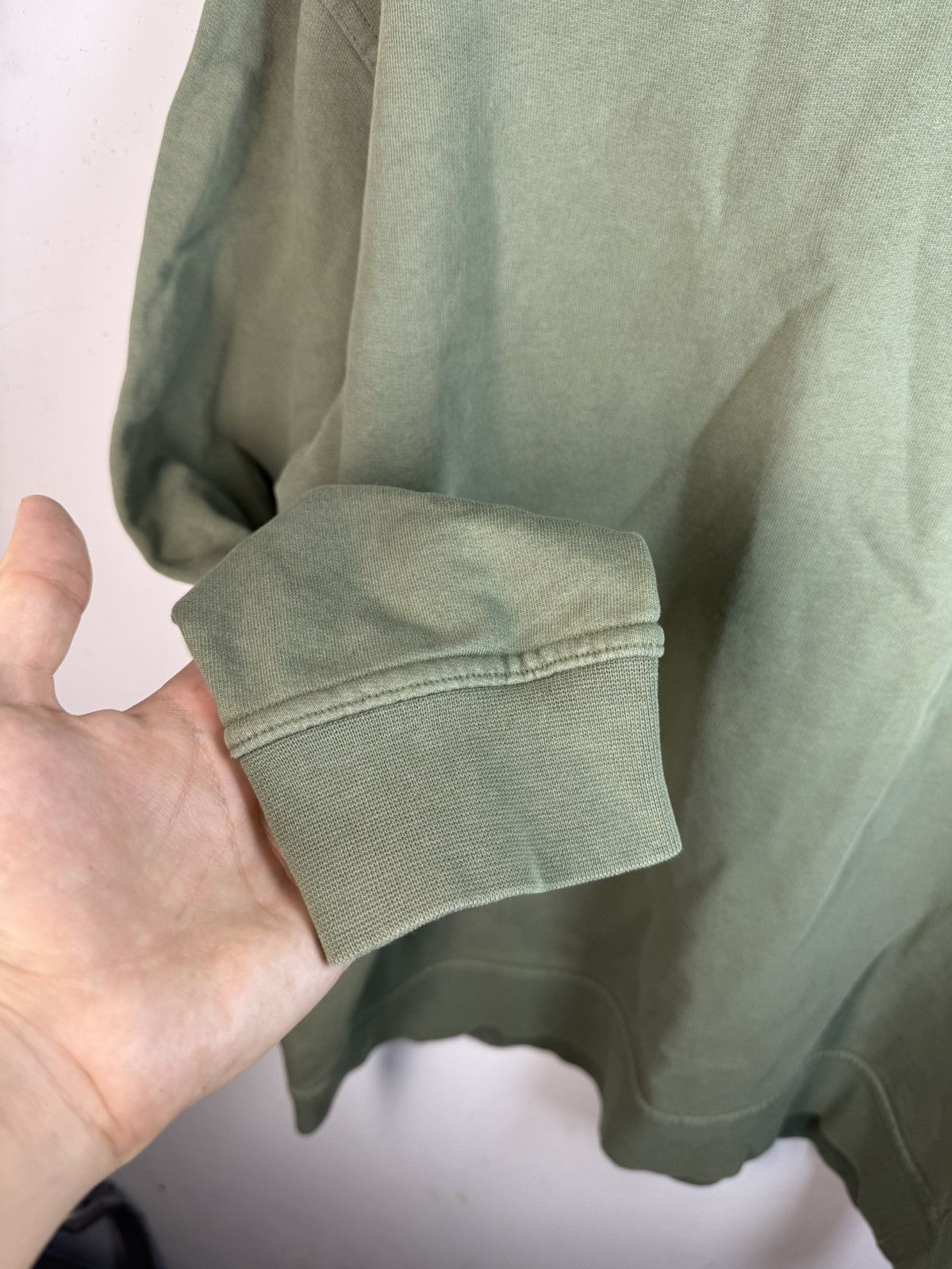 Yves Saint Laurent Green 90s YSL Sweatshirt V-Neck YSL Sweater Size US L / EU 52-54 / 3 - 9 Thumbnail