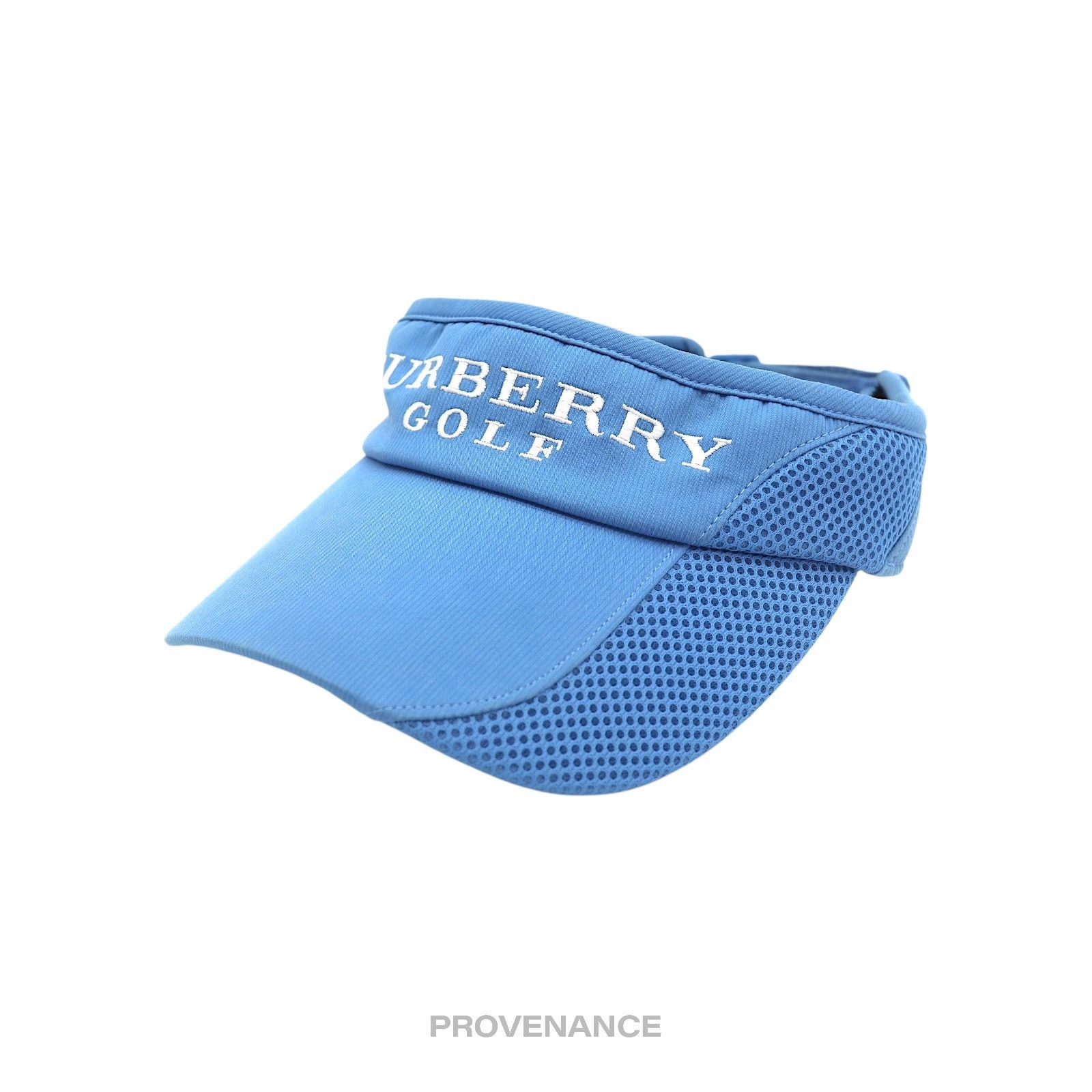 Burberry 🔴 Burberry Golf Logo Embroidered Visor - Sky Blue Size ONE SIZE - 2 Thumbnail
