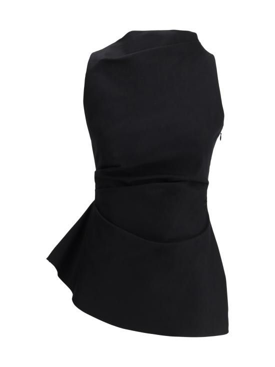 ALEXANDER MCQUEEN Women Tops 810287QFAAZ 1000 BLACK