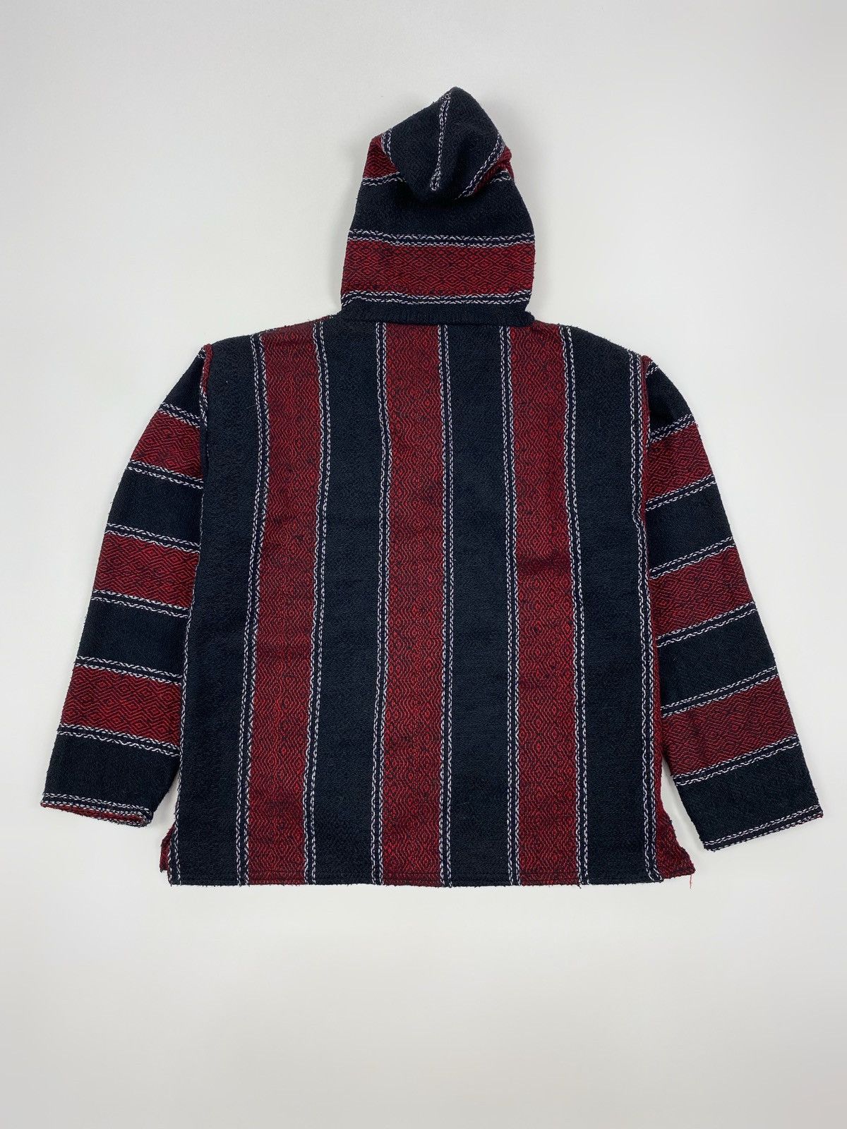 Vintage Y2K Vintage Molina Mexican Native Woven Stripped Baja Hoodie Size US M / EU 48-50 / 2 - 10 Thumbnail