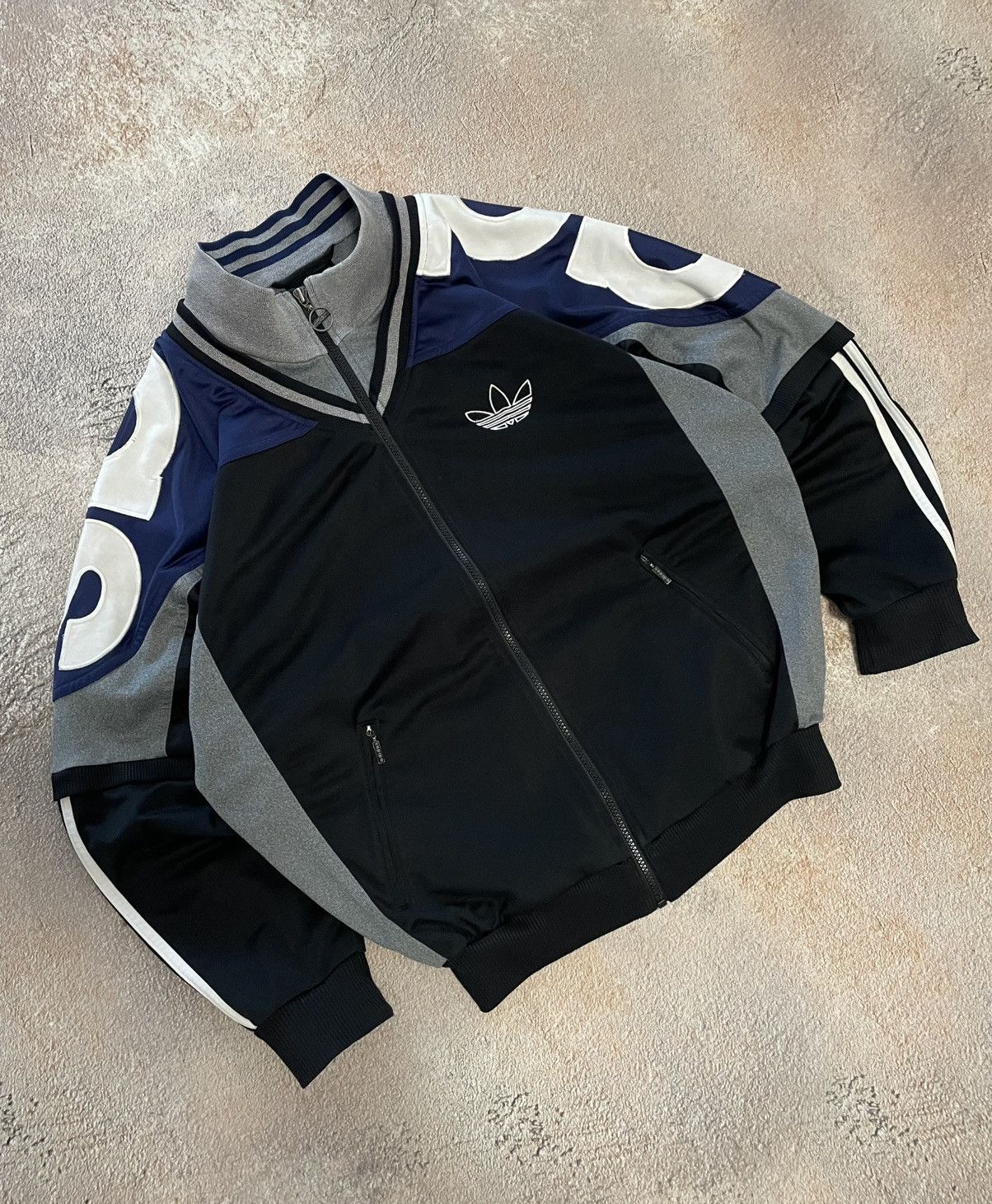 Adidas Vintage Adidas Big Logo Cotton Track Jacket Size US M / EU 48-50 / 2 - 3 Thumbnail