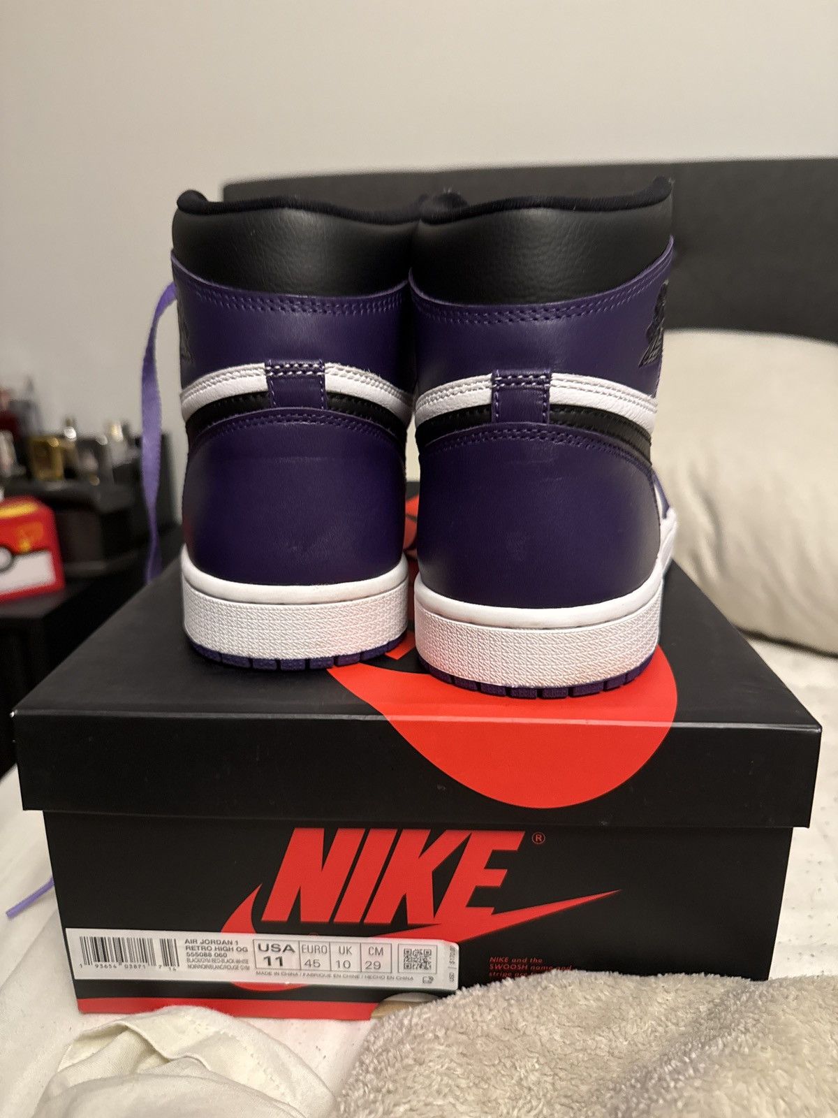 Jordan Brand × Nike Jordan 1 Court Purple 2.0 Sz11 Size US 11 / EU 44 - 4 Thumbnail