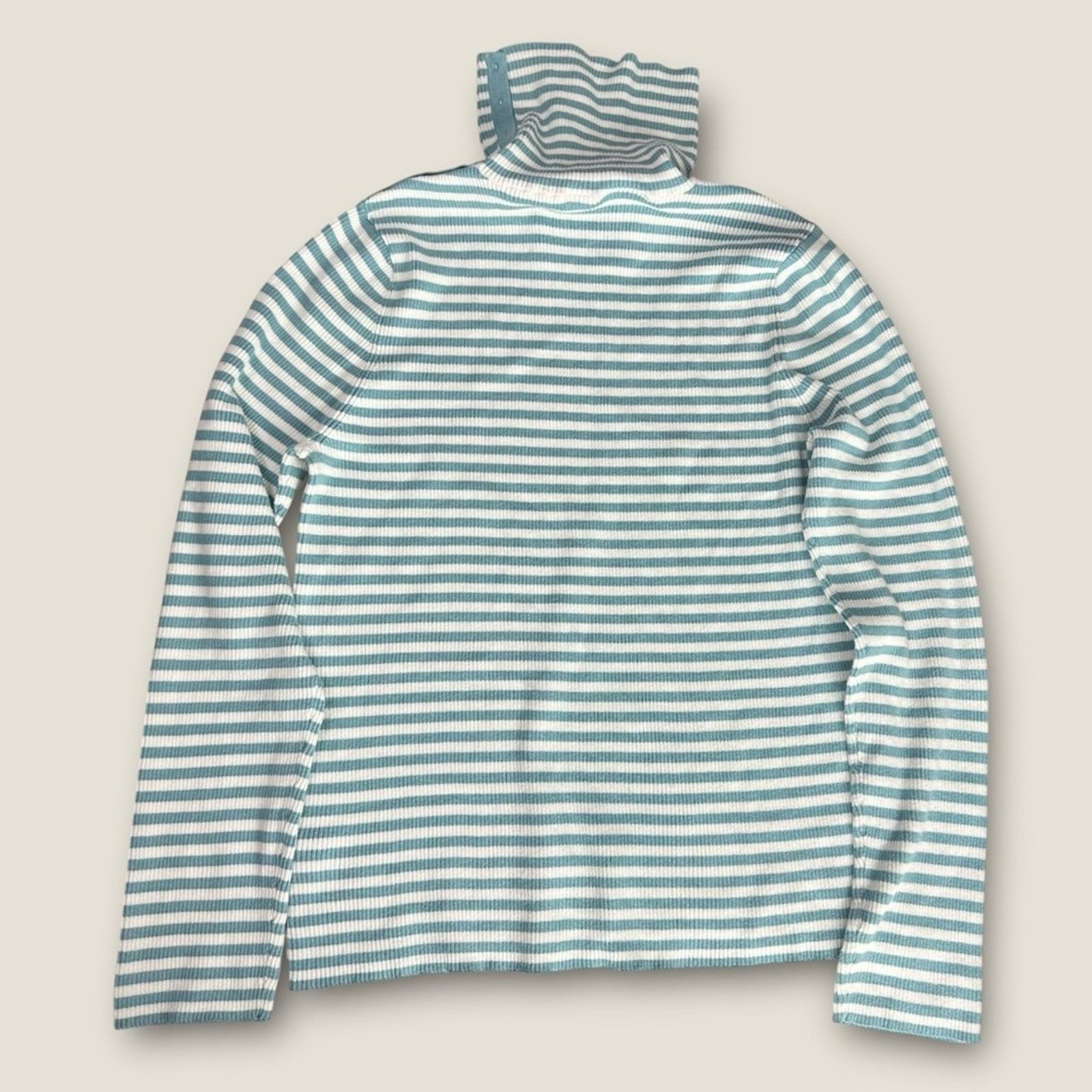 Polo Ralph Lauren Y2k Polo Jeans Ralph Lauren Blue White Striped Turtleneck XL Size XL / US 12-14 / IT 48-50 - 2 Thumbnail