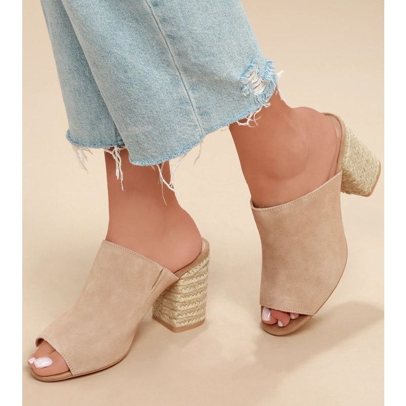 Other SBICCA Womens Helena Suede Heeled Mule Sandal / Sz 9 / NIB Size US 9 / IT 39 - 6 Thumbnail