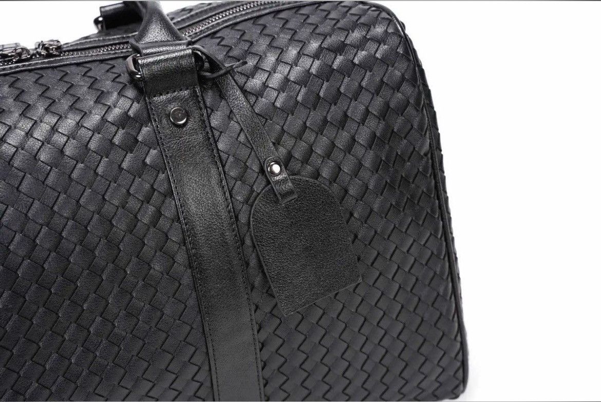 Japanese Brand × Vintage Outdoor retro woven travel duffle bag pu leather Size ONE SIZE - 10 Thumbnail