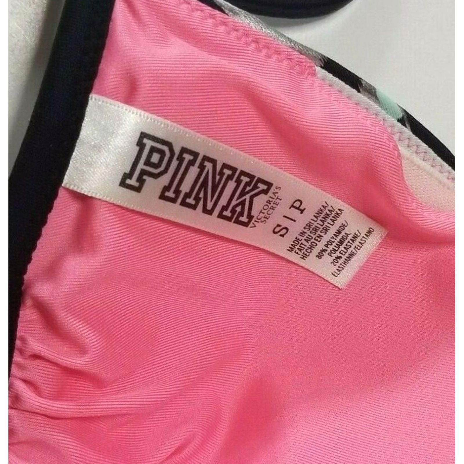 Victoria's Secret Victoria's Secret PINK Bikini Top Triangle Halter S Multicolor Size S / US 4 / IT 40 - 4 Thumbnail