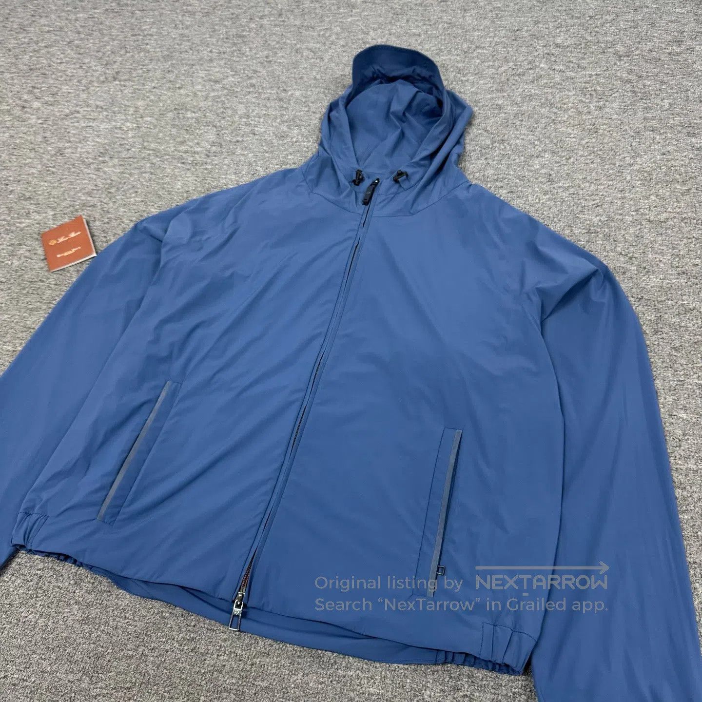 Loro Piana LORO PIANA Blue hooded zipper jacket| Size US L / EU 52-54 / 3 - 3 Thumbnail