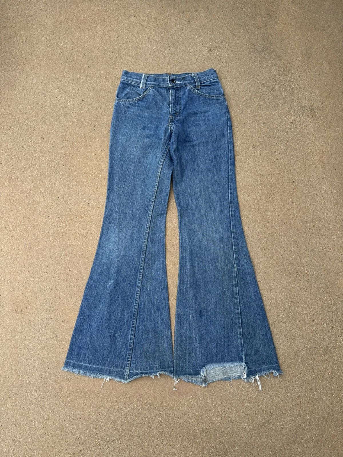 Levi's × Vintage Vtg 70’s Levi’s 784 Orange Tab Bellbottom Flare Jeans 26x29 Size 26" / US 2 / IT 38 - 1 Thumbnail