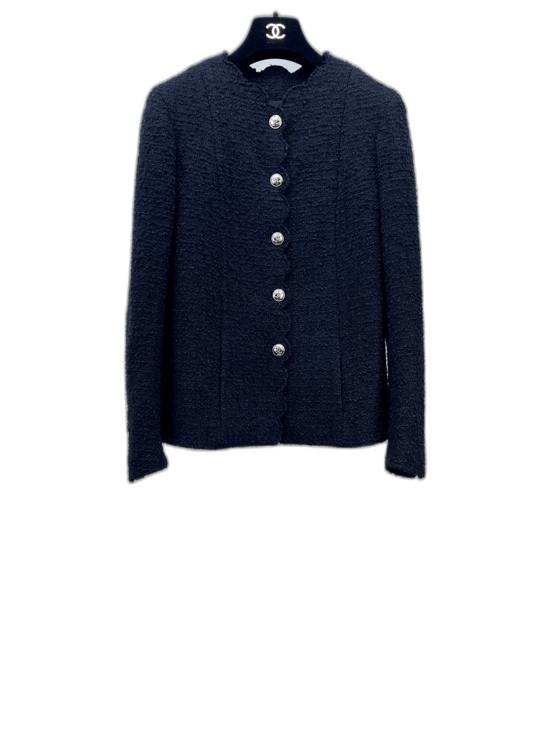 Chanel Black Gold Wave Edge Jacket -2505