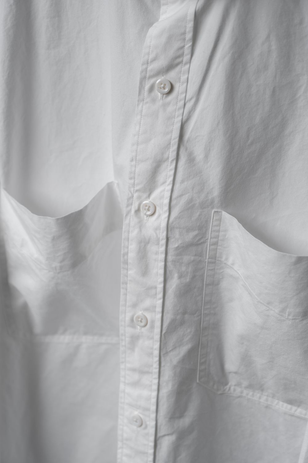 Porter Classic - WIDE POCKET SHIRT - WHITE