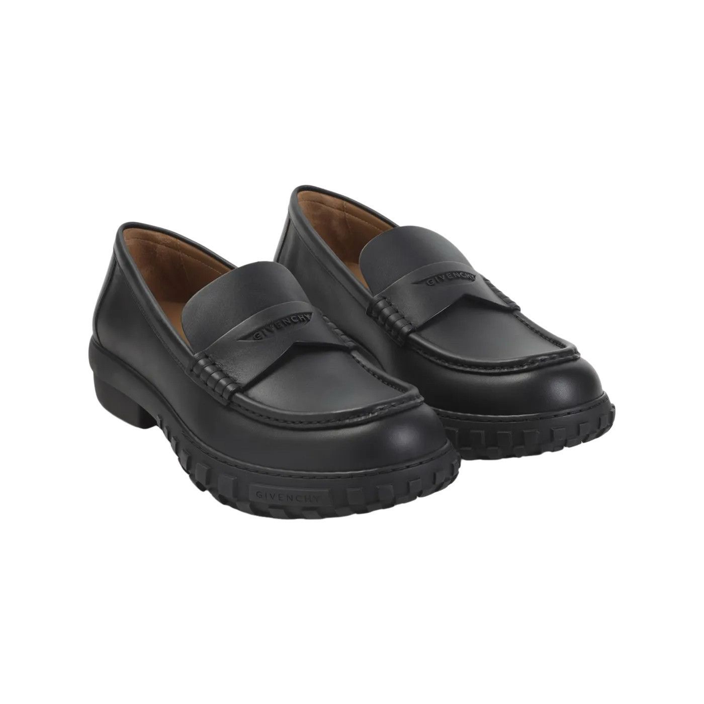 Givenchy GIVENCHY Echo $1020 Black Leather Loafers New & Authentic (M Size US 11.5 / EU 44-45 - 3 Thumbnail
