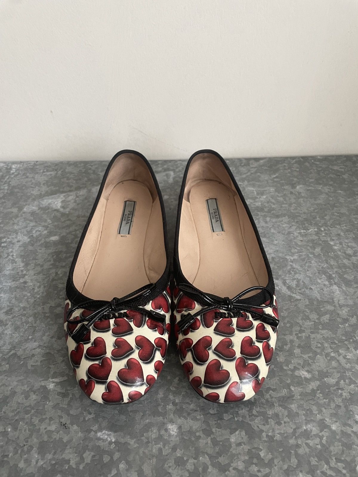 Prada PRADA S/S 2000 HEART BALLET FLATS Size US 6 / IT 36 - 2 Thumbnail