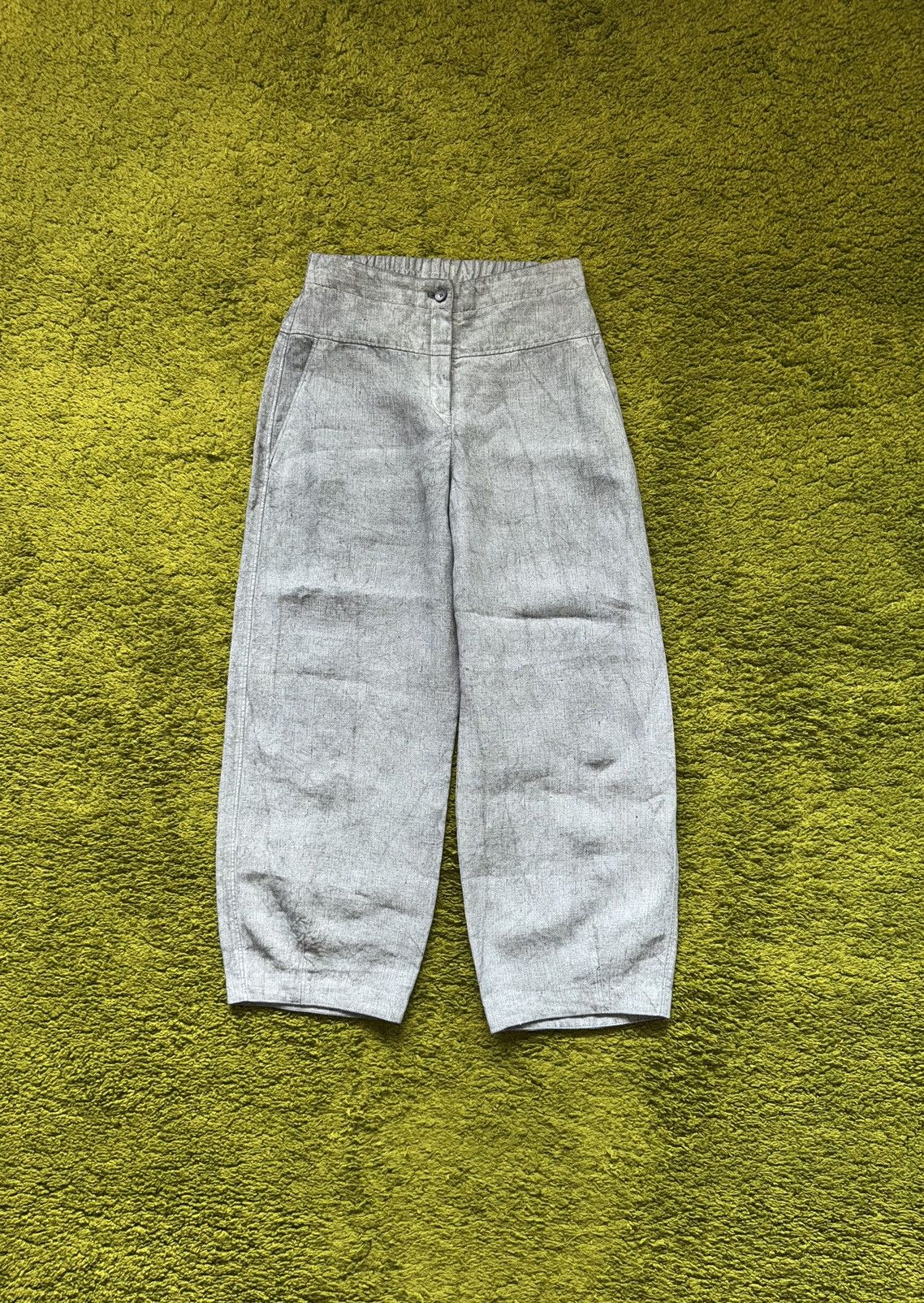 OSKA Oska 100% linen wide leg barrel baggy fit avant garde pants Size 28" / US 6 / IT 42 - 1 Thumbnail