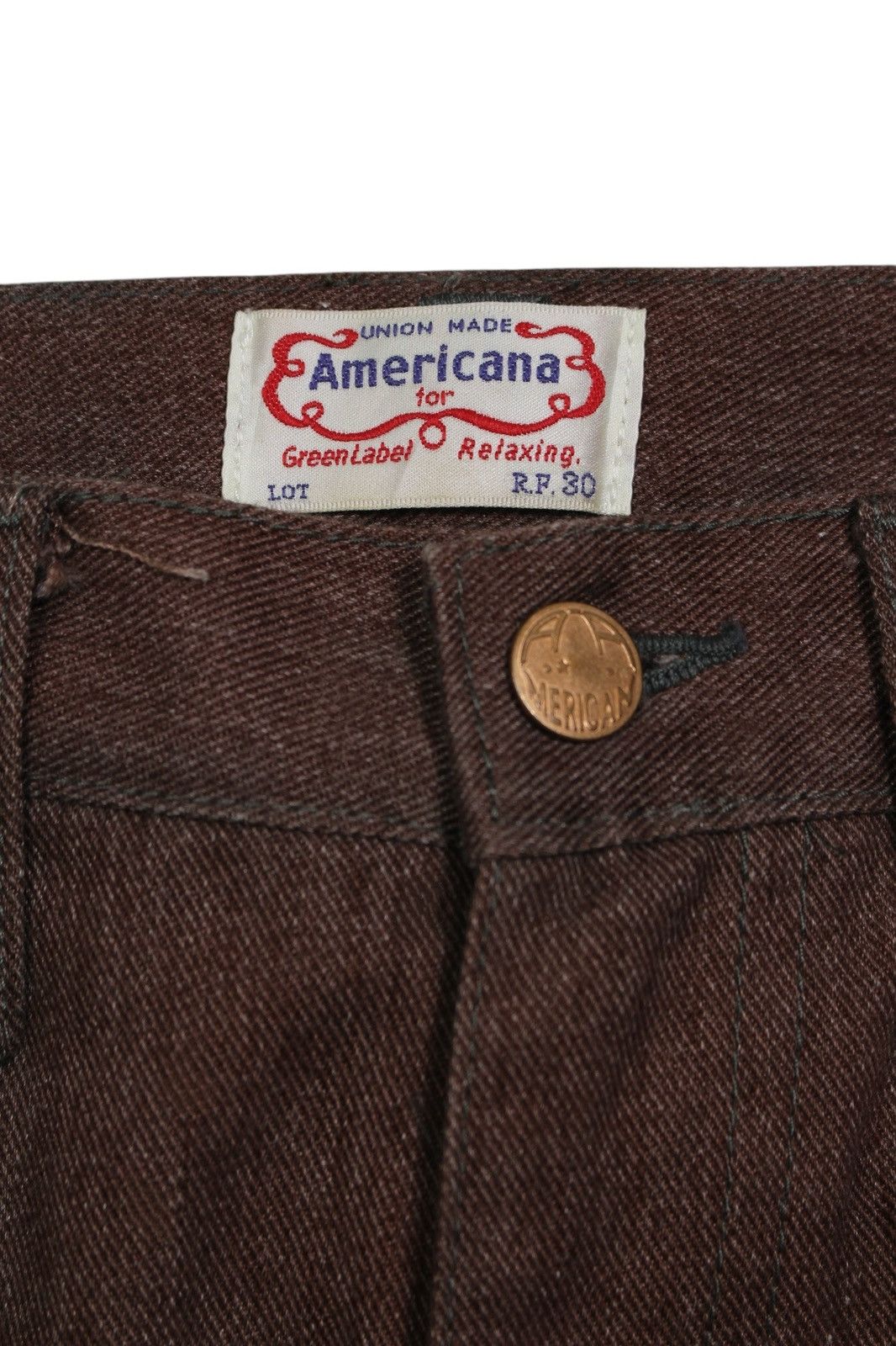 Japanese Brand × United Arrows × Vintage 2000S AA JEANS BY GREEN LABEL RELAXING Size US 30 / EU 46 - 7 Thumbnail