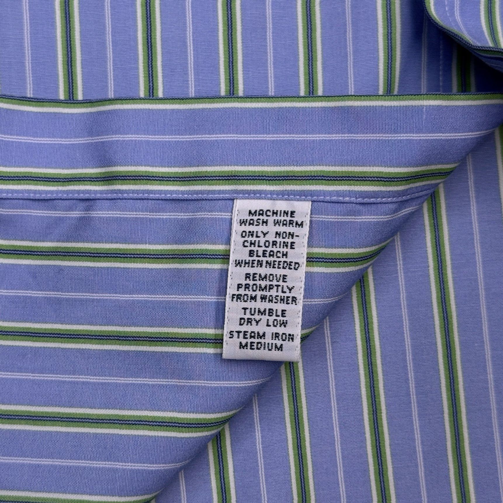 Ralph Lauren Ralph Lauren Classic Fit Shirt Mens Large Blue Green Striped Button-Up Size US L / EU 52-54 / 3 - 7 Thumbnail