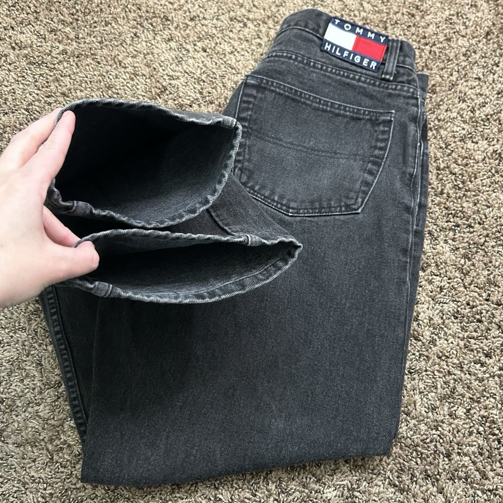 Tommy Hilfiger Vintage Tommy Hilfiger Freedom W34 L34 Black 100% Cotton 90s Size US 34 / EU 50 - 12 Thumbnail