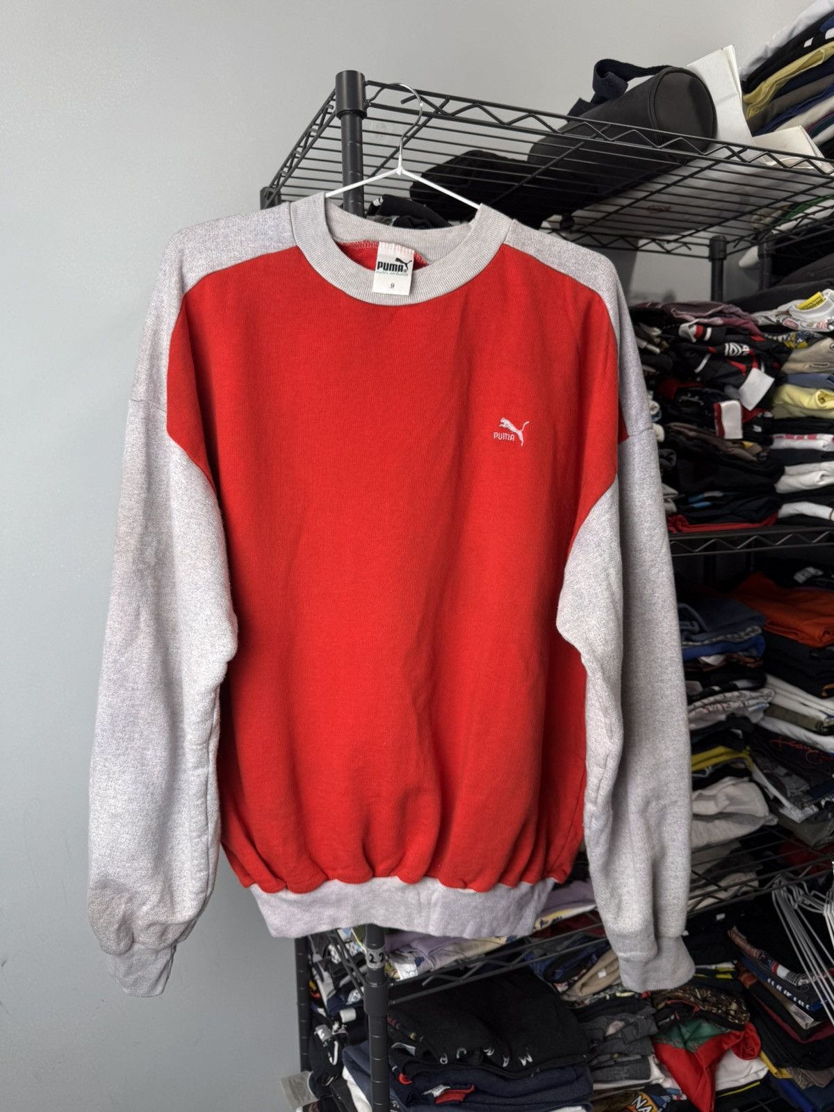 Puma Rare! Vintage 80’s Puma Speedcat Sweatshirt Ferrari Hype Size US L / EU 52-54 / 3 - 1 Thumbnail