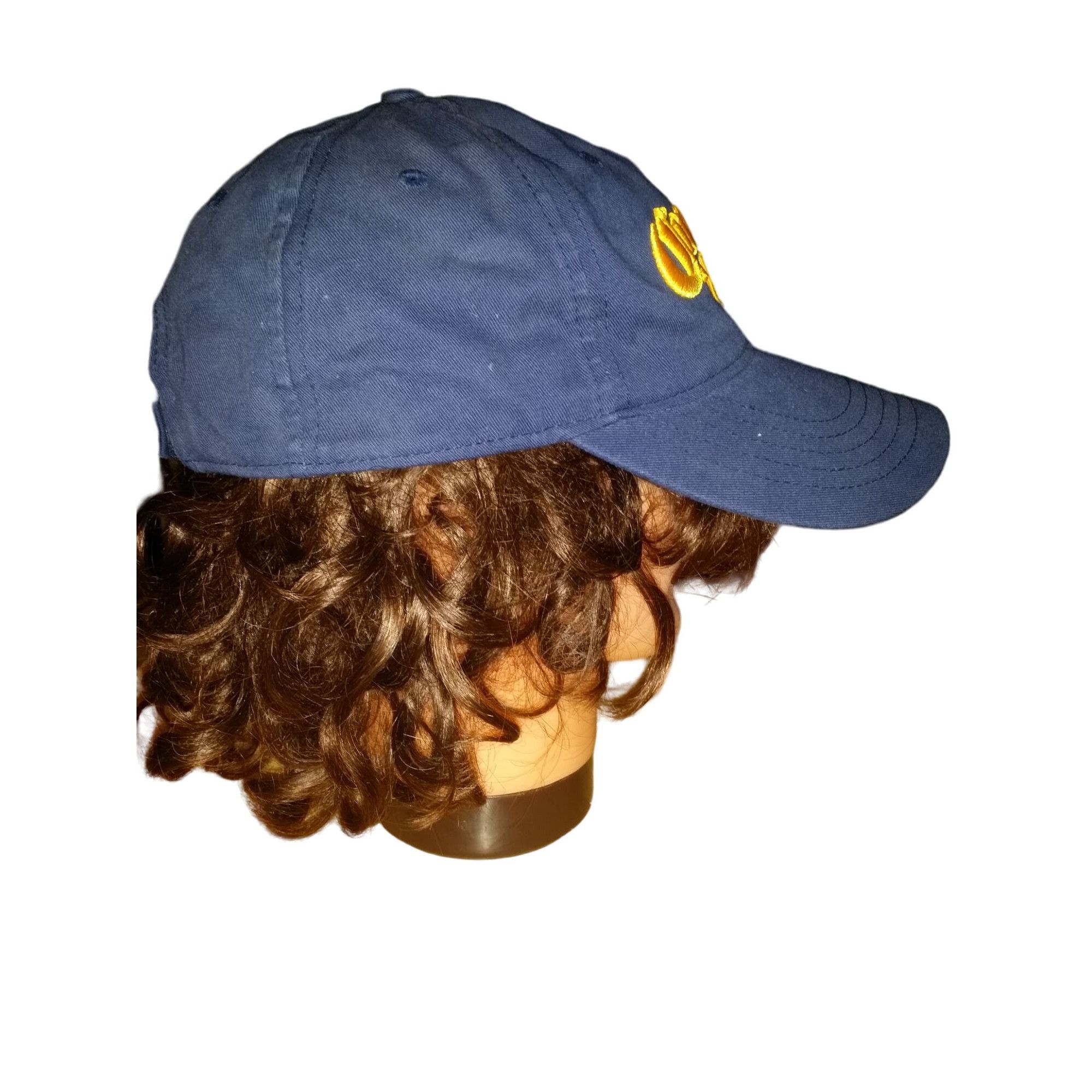 Other Corona Strapback Baseball Hat Blue Yellow Embroidered Logo B Size ONE SIZE - 5 Thumbnail