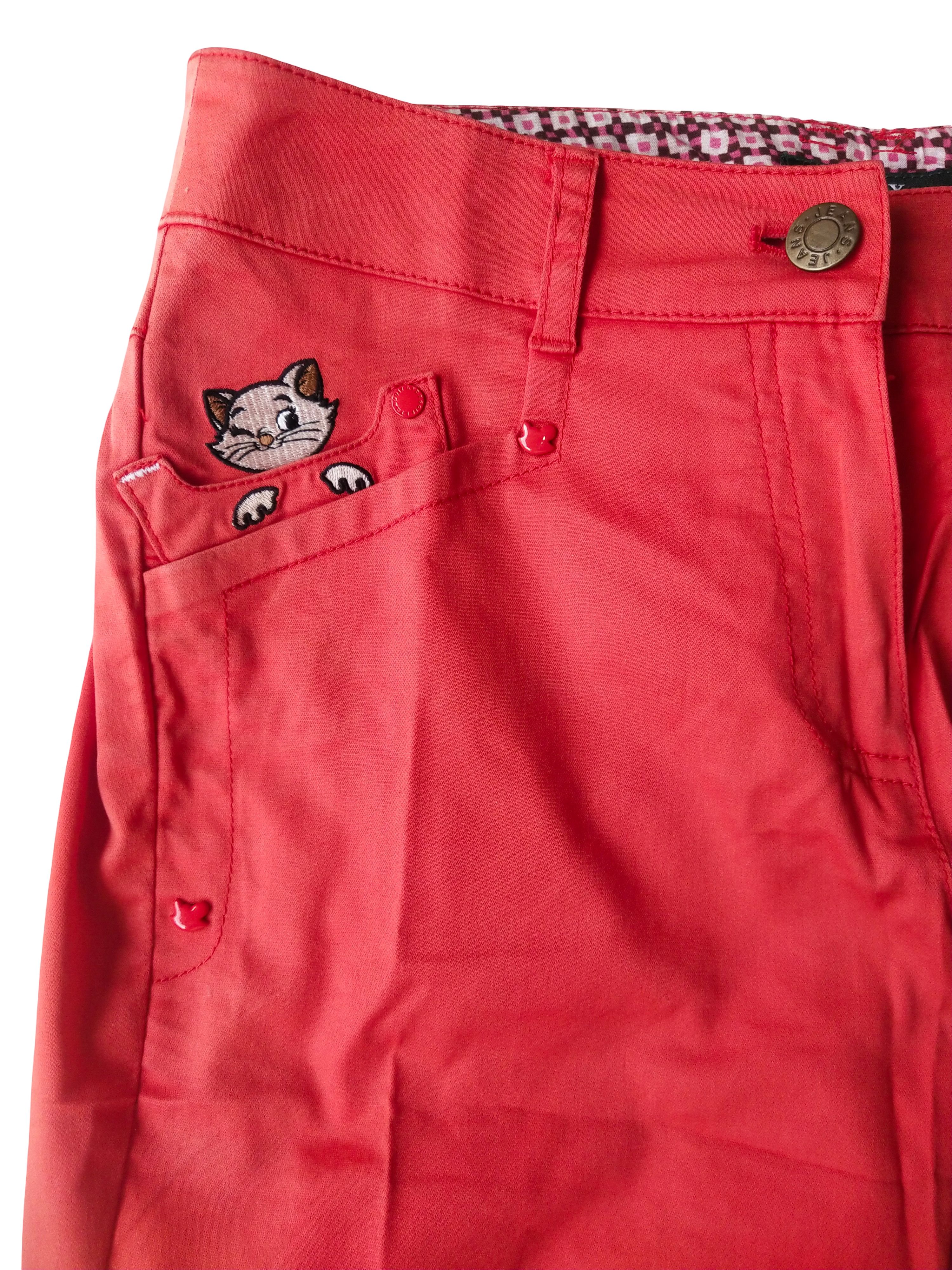 Hysteric Glamour Lynx Golf Kawaii Red Embroidered Cat Pants Japan Size 26" / US 2 / IT 38 - 3 Thumbnail
