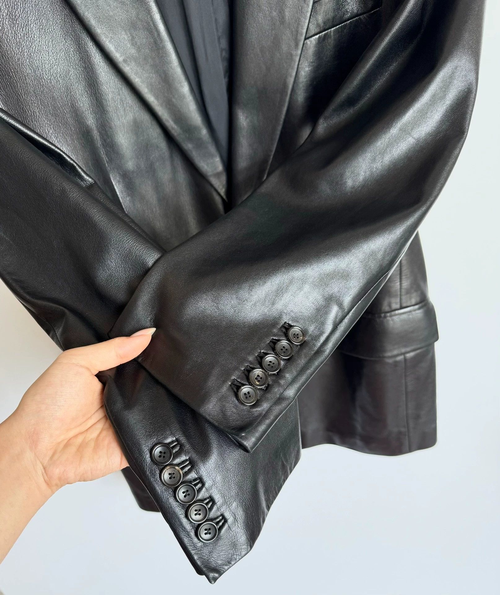 Gucci Gucci Tom Ford Era Leather Blazer 46 95% New Size 46R - 7 Thumbnail