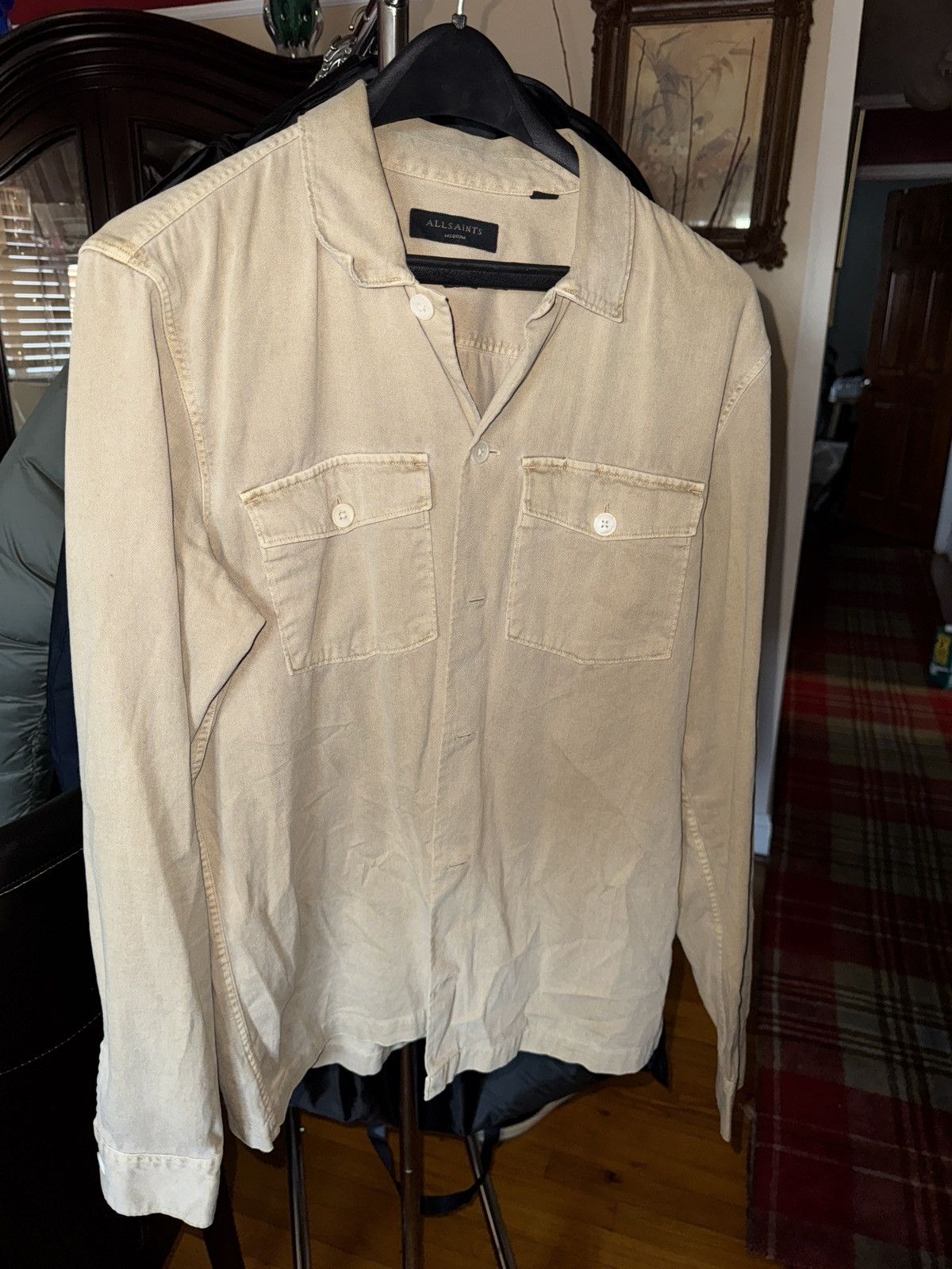 Allsaints Allsaints Long Sleeve Military Overshirt Size US M / EU 48-50 / 2 - 1 Thumbnail