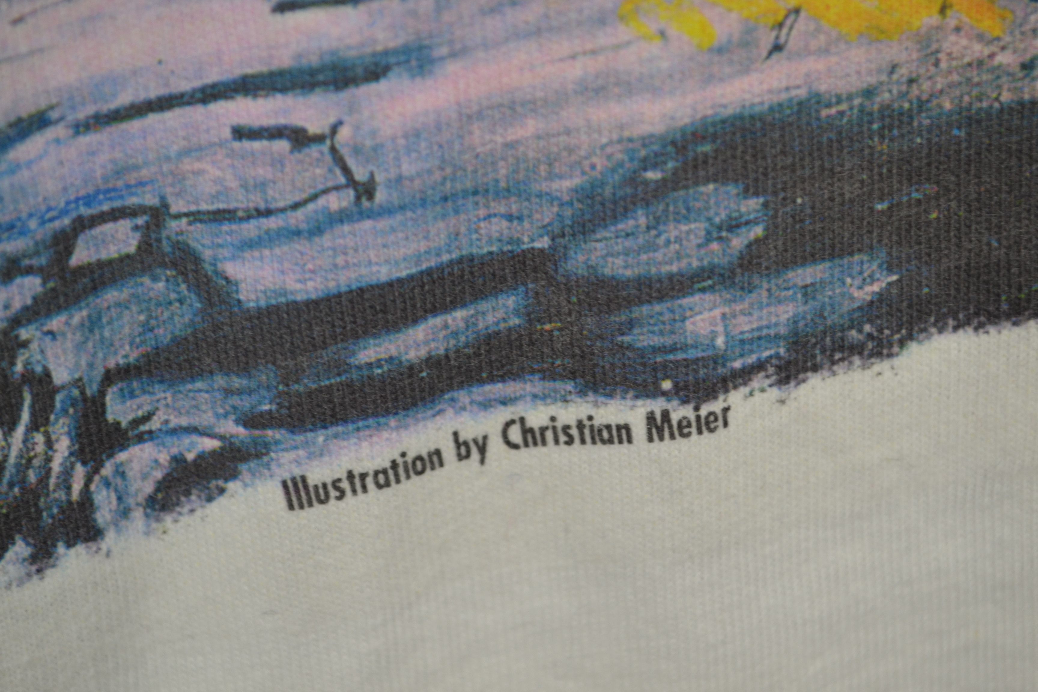 Vintage Vintage Safer With Cyphr L White T-shirt 90s Christian Meier Size US L / EU 52-54 / 3 - 3 Thumbnail