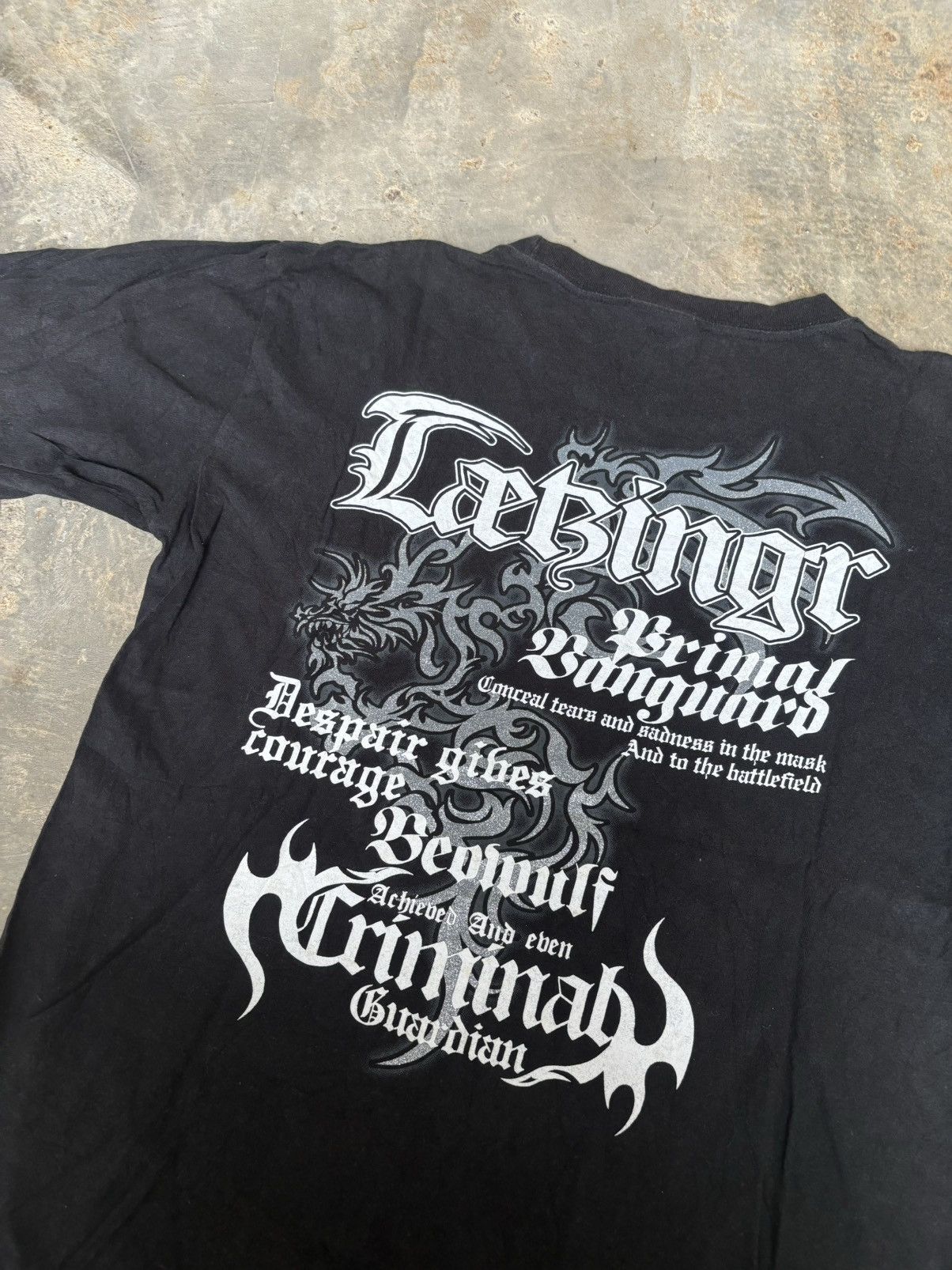 If Six Was Nine × Japanese Brand Y2k Tribal Cabingr Ifsixwasnine Punk style Tshirt Size US L / EU 52-54 / 3 - 4 Thumbnail