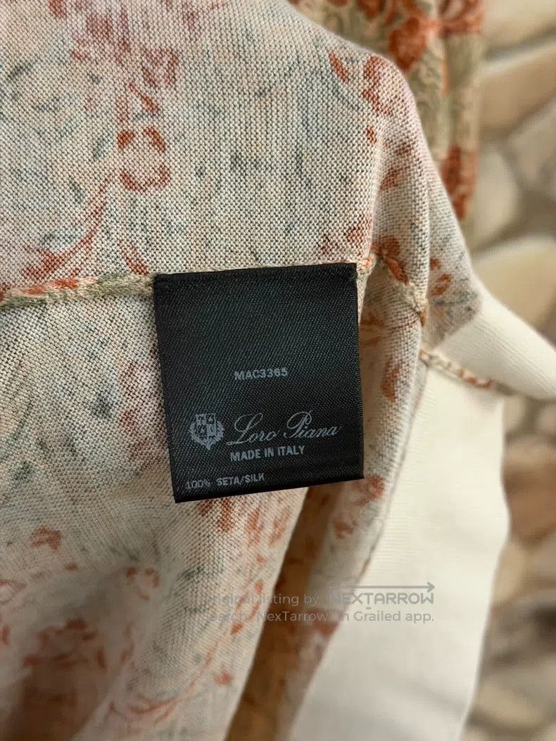 Loro Piana Loro Piana Patterned Long Sleeve Top Size S / US 4 / IT 40 - 3 Thumbnail