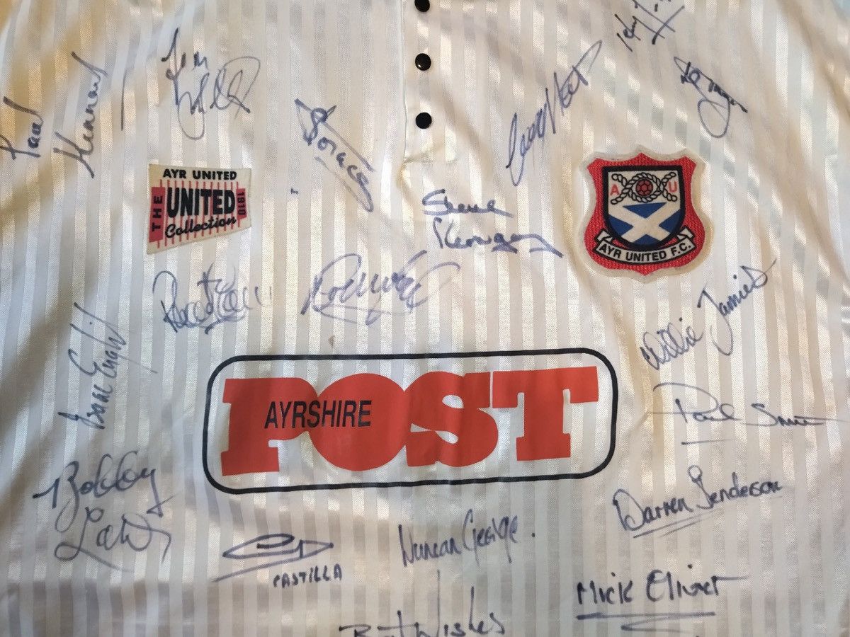 Other Ayr United FC 1996/1997 match worn signed shirt # 17 Size US XL / EU 56 / 4 - 3 Thumbnail