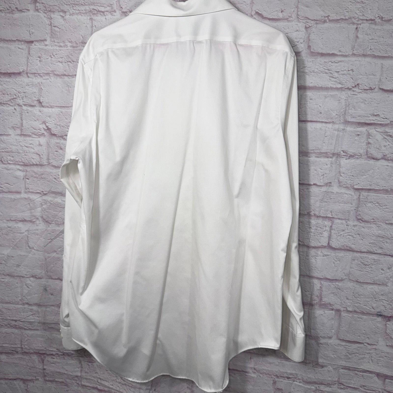 Calvin Klein Calvin Klein Infinite Non Iron Slim Fit Dress Shirt 17 34/35 Size 44R - 6 Thumbnail