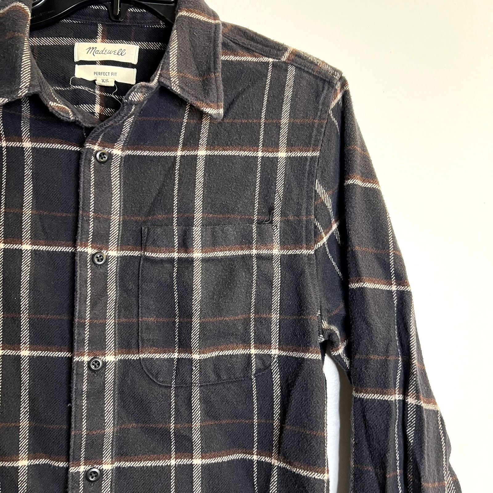 Madewell Madewell Perfect Fit plaid Flannel Button Shirt Cotton XS Size US XS / EU 42 / 0 - 2 Thumbnail
