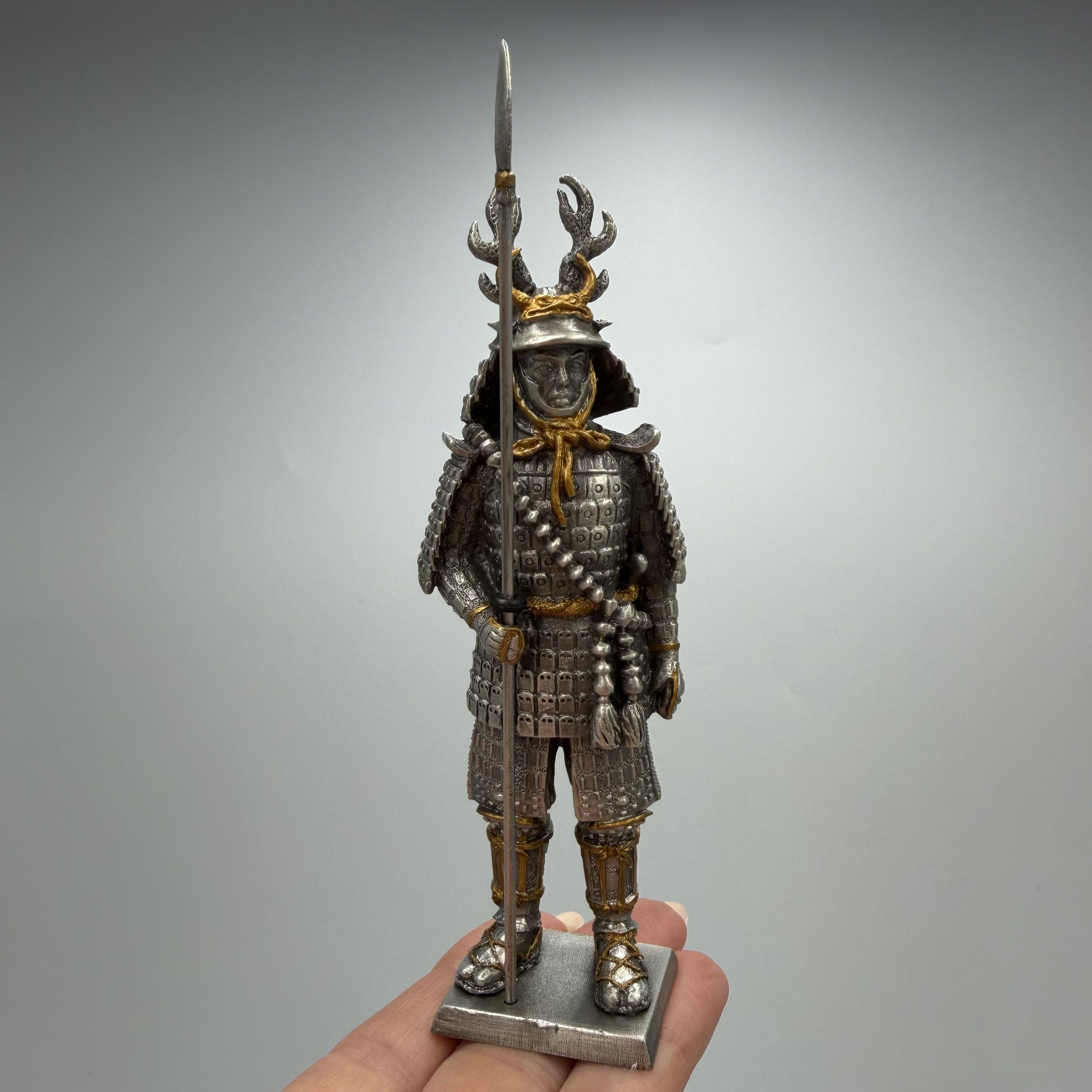 Other Honda Tadakatsu Samurai Figurine Miniature Tin Pewter Size ONE SIZE - 2 Thumbnail