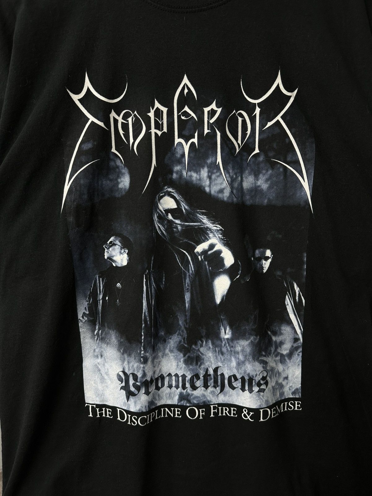 Band Tees Vintage Emperor Prometheus 2002 Merch T-Shirt Black Size US XL / EU 56 / 4 - 3 Thumbnail