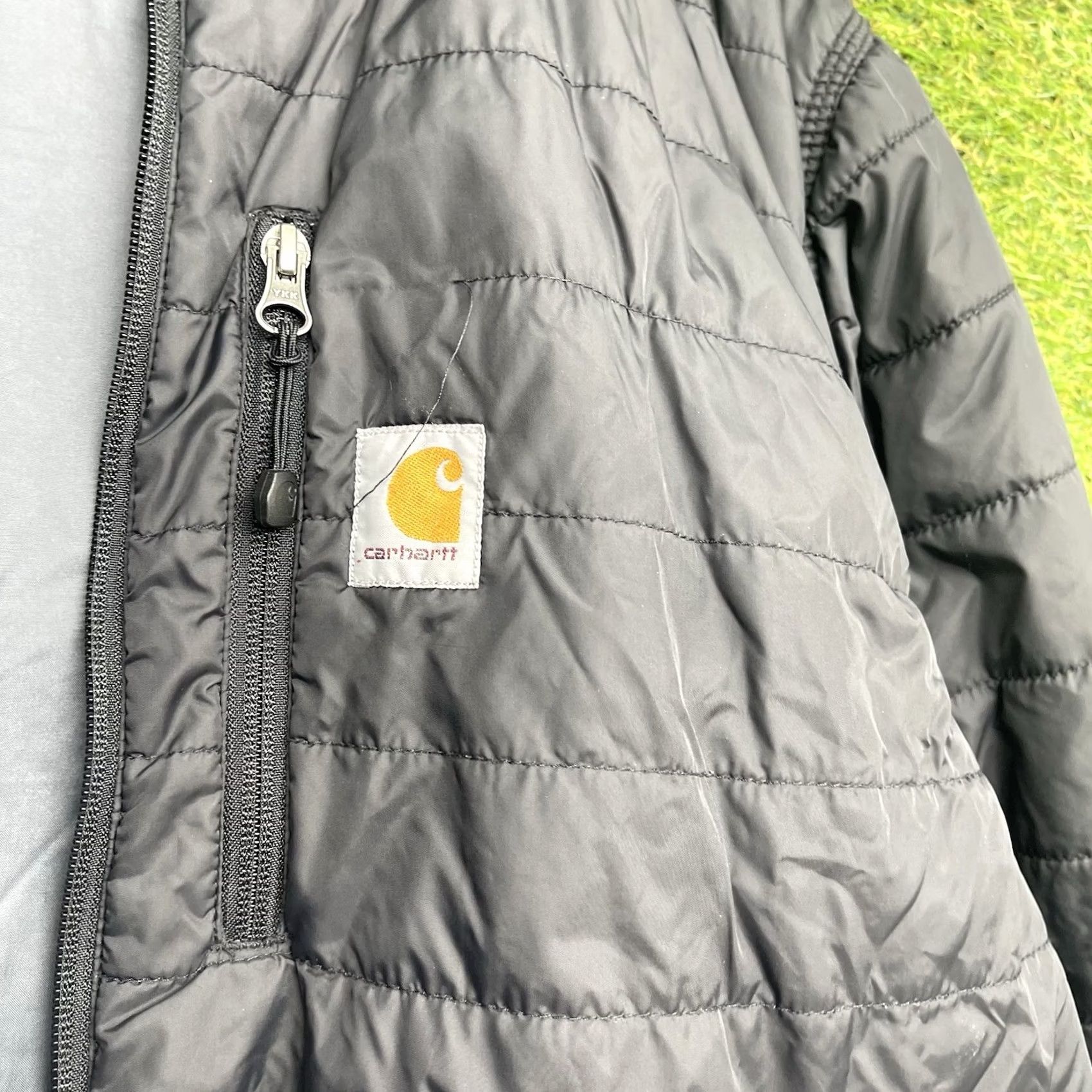 Carhartt VINTAGE Carhartt Rain Defender Jacket Mens Large Relaxed Fit Puffer Broken Zip 0J2208-M Size US L / EU 52-54 / 3 - 4 Thumbnail